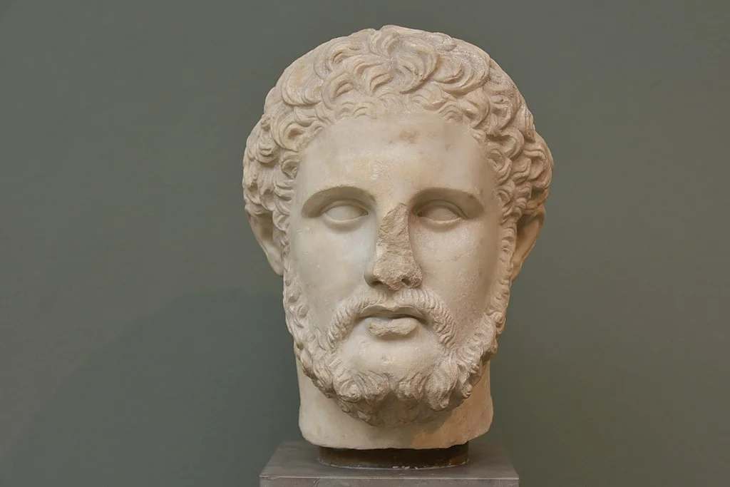 This handsome gent is King Philip II, father of Alexander the Great. Hell hath no fury like a gay guy scorned: One of his ex-lovers assassinated him