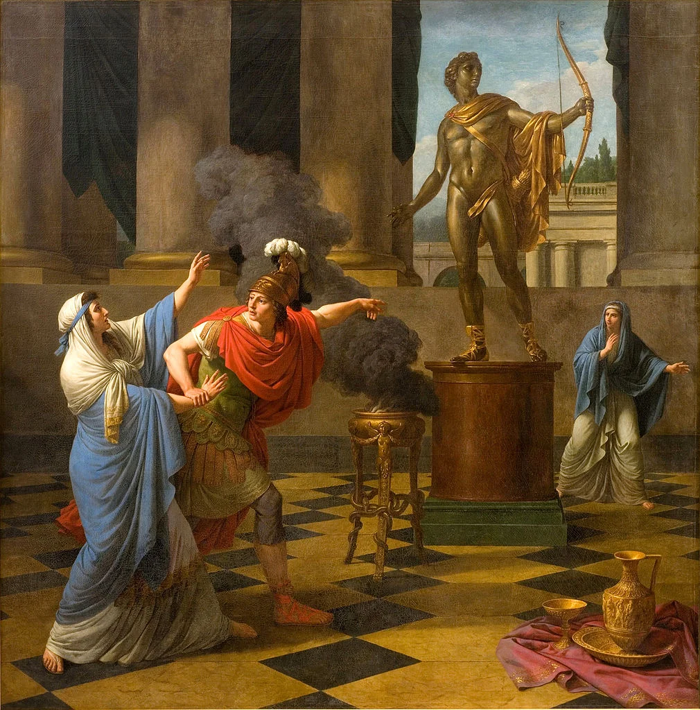 Alexander Consulting the Oracle of Apollo by Louis Jean François Lagrenée. When you fancy yourself conqueror of the world, you don’t care if the Oracle at Delphi says she’s busy