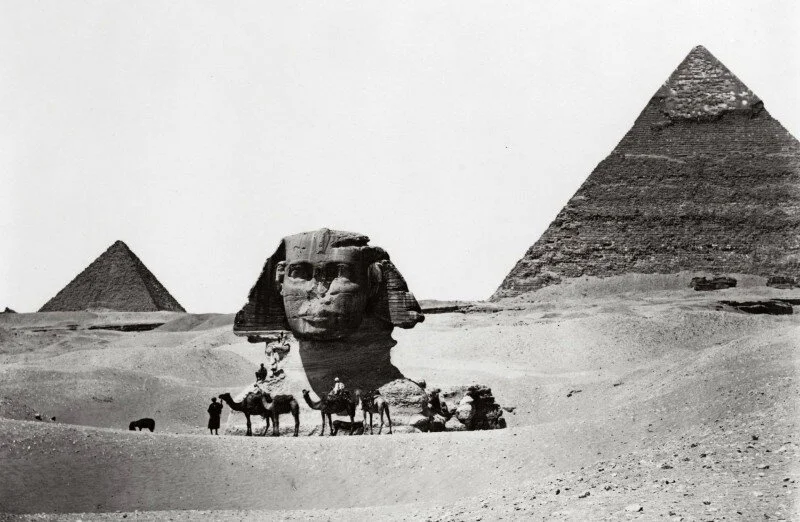 For centuries, only the head of the Sphinx peeked out from the desert, with the rest buried in the sand