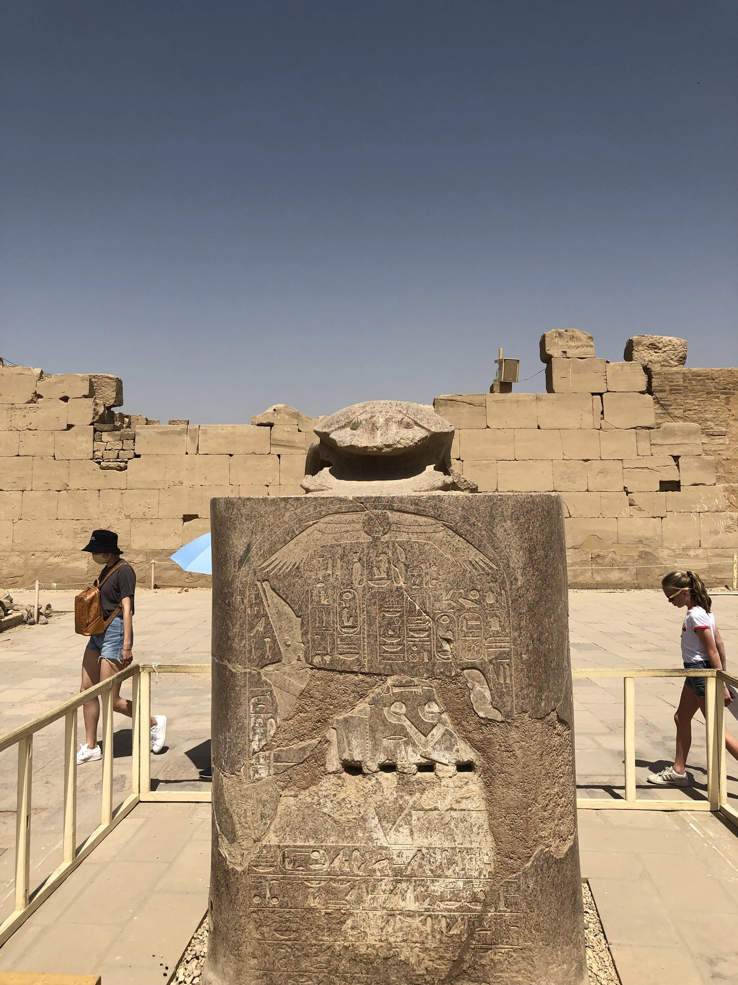 Join the throng and walk in circles around the statue of Khepri, the scarab god, by the Sacred Lake. It’s said to be good luck