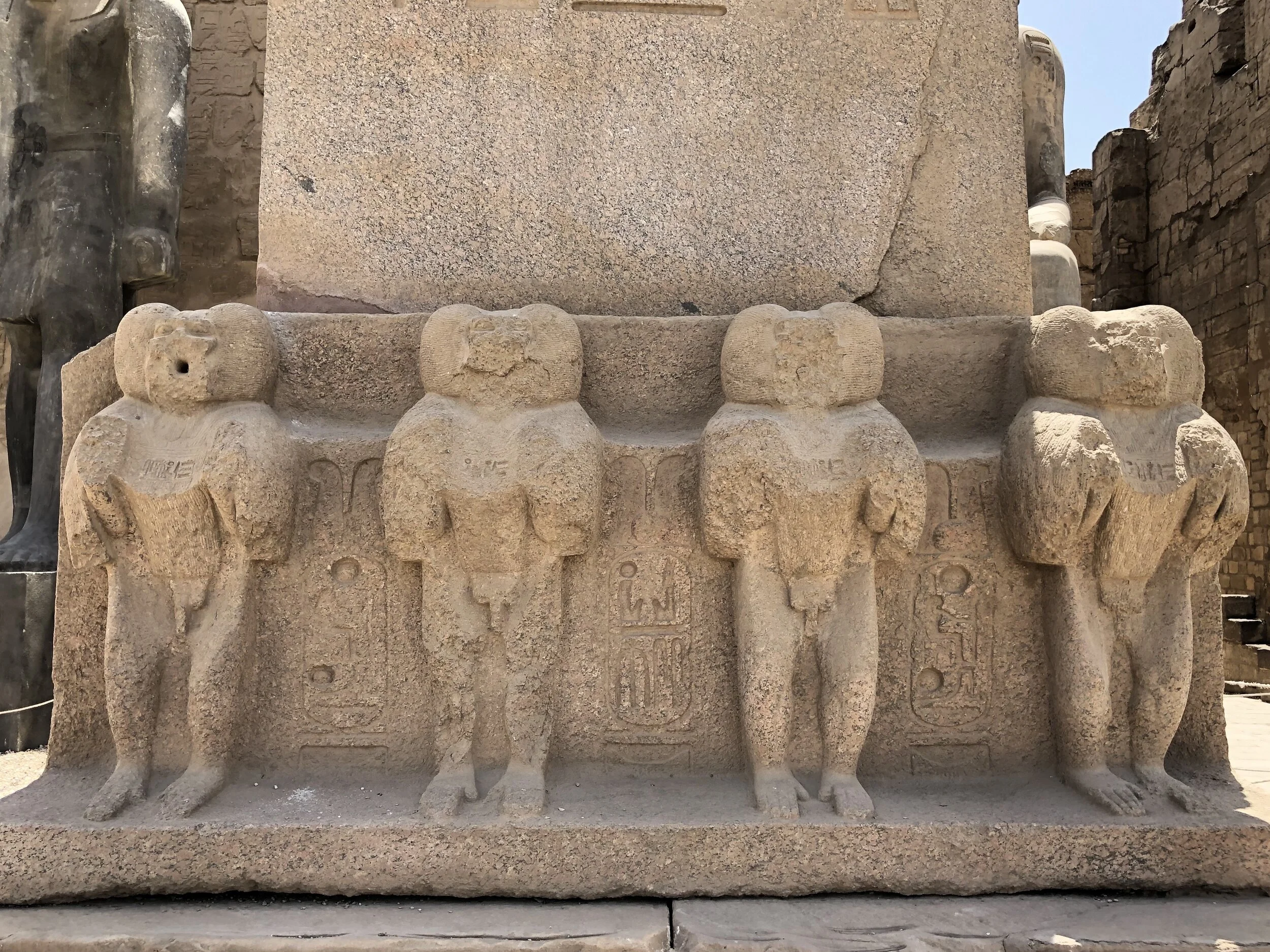 Because they make noise at sunrise, as if in greeting, baboons were connected to sun worship for the Ancient Egyptians