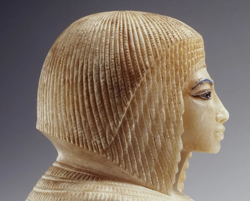 A canopic jar with Kiya’s head upon it — other artifacts depicting her were viciously vandalized.