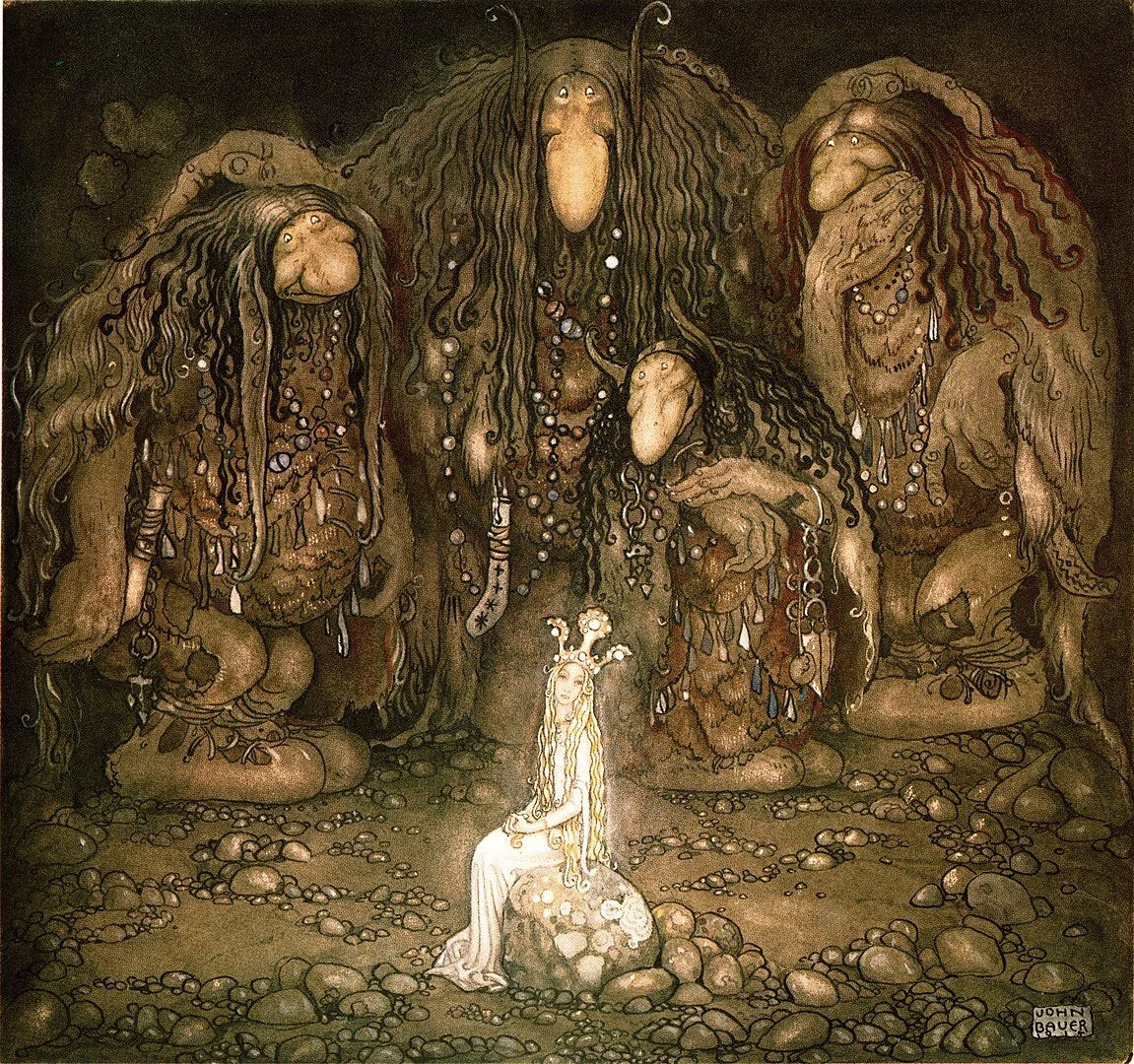 Trolls from a 1915 illustration by the Swedish artist John Bauer