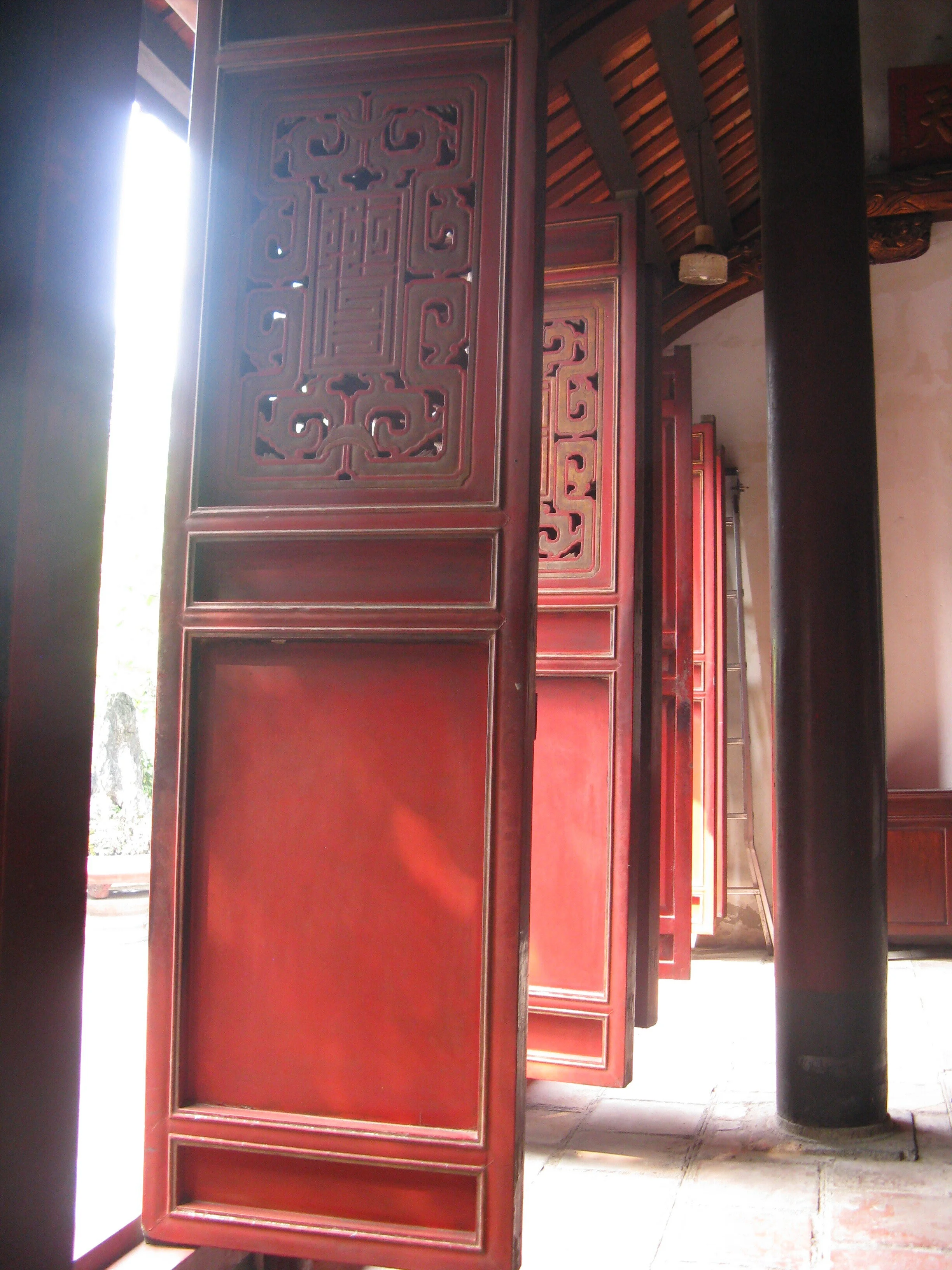 Doors leading into the temple