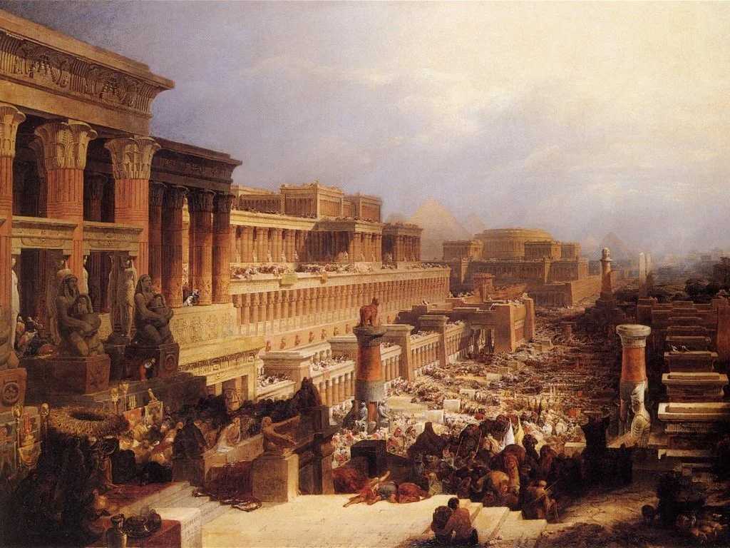 The Israelites Leaving Egypt by David Roberts, 1828