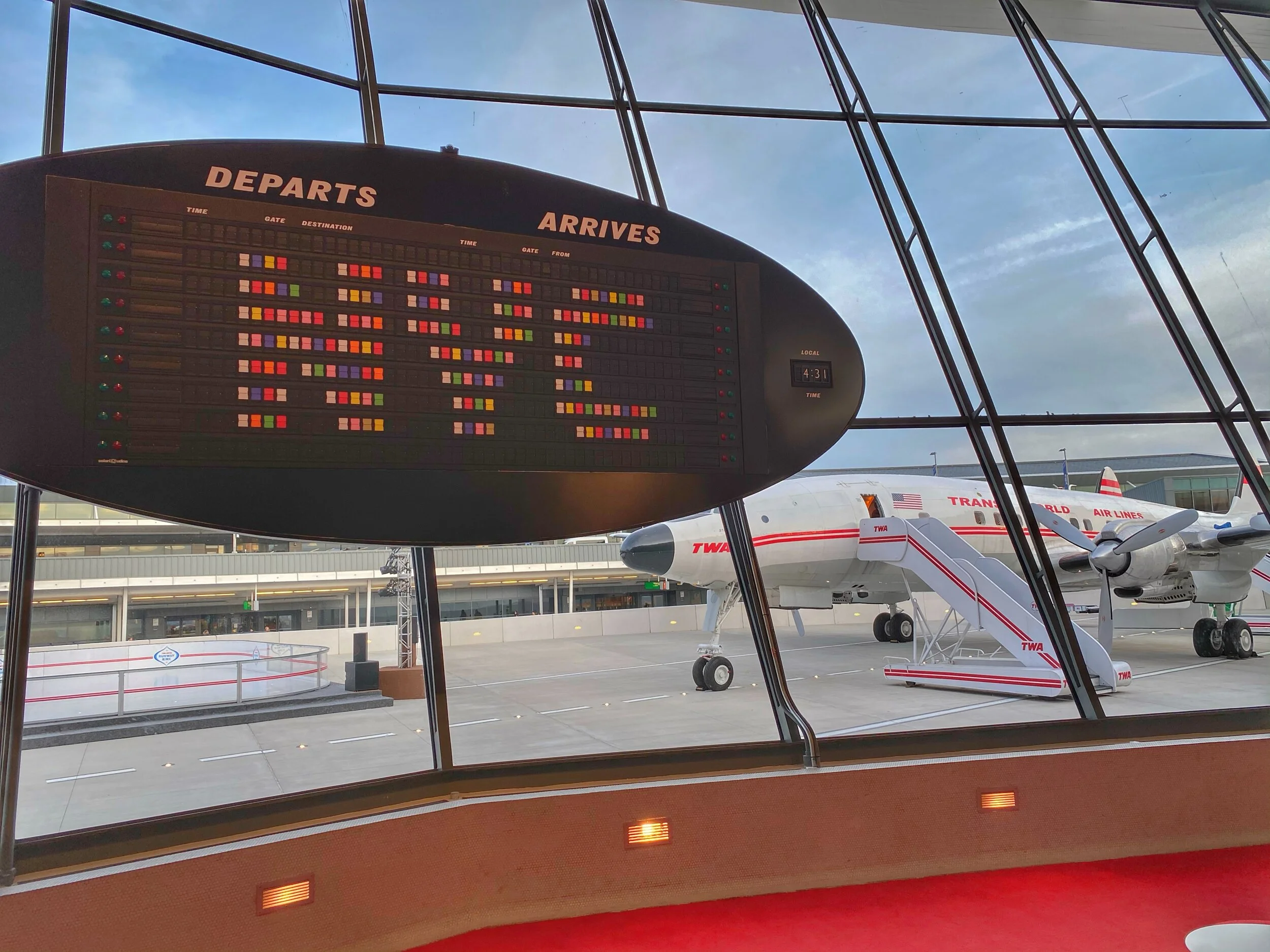 There’s something comforting about the click-click-click of the retro departures board.