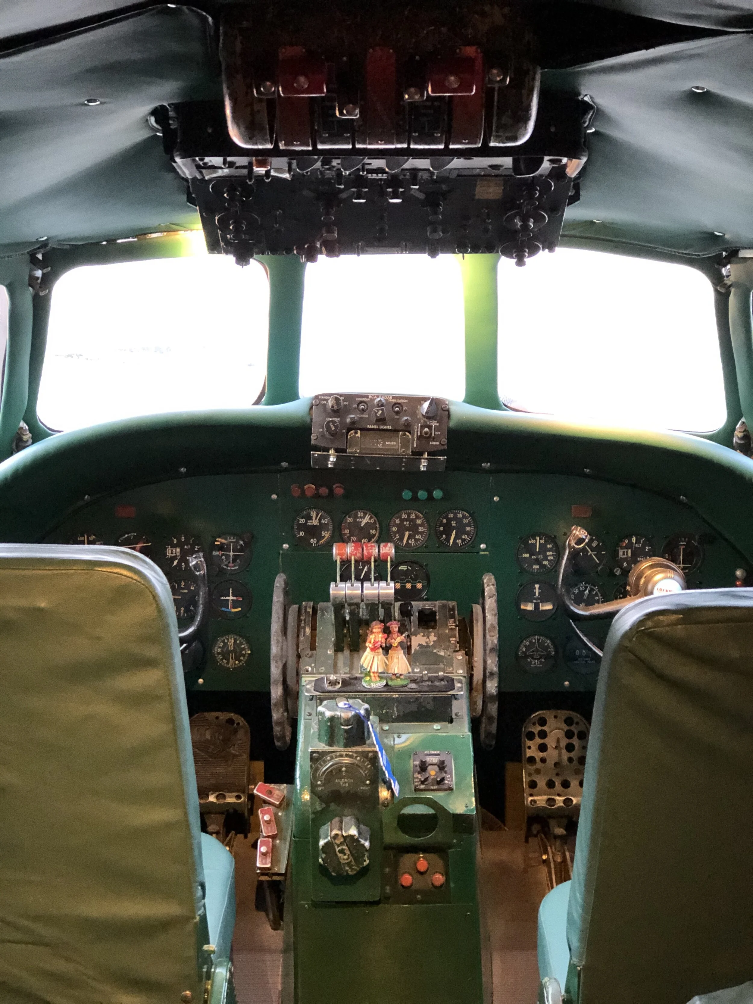 Check out the cockpit while onboard Connie.