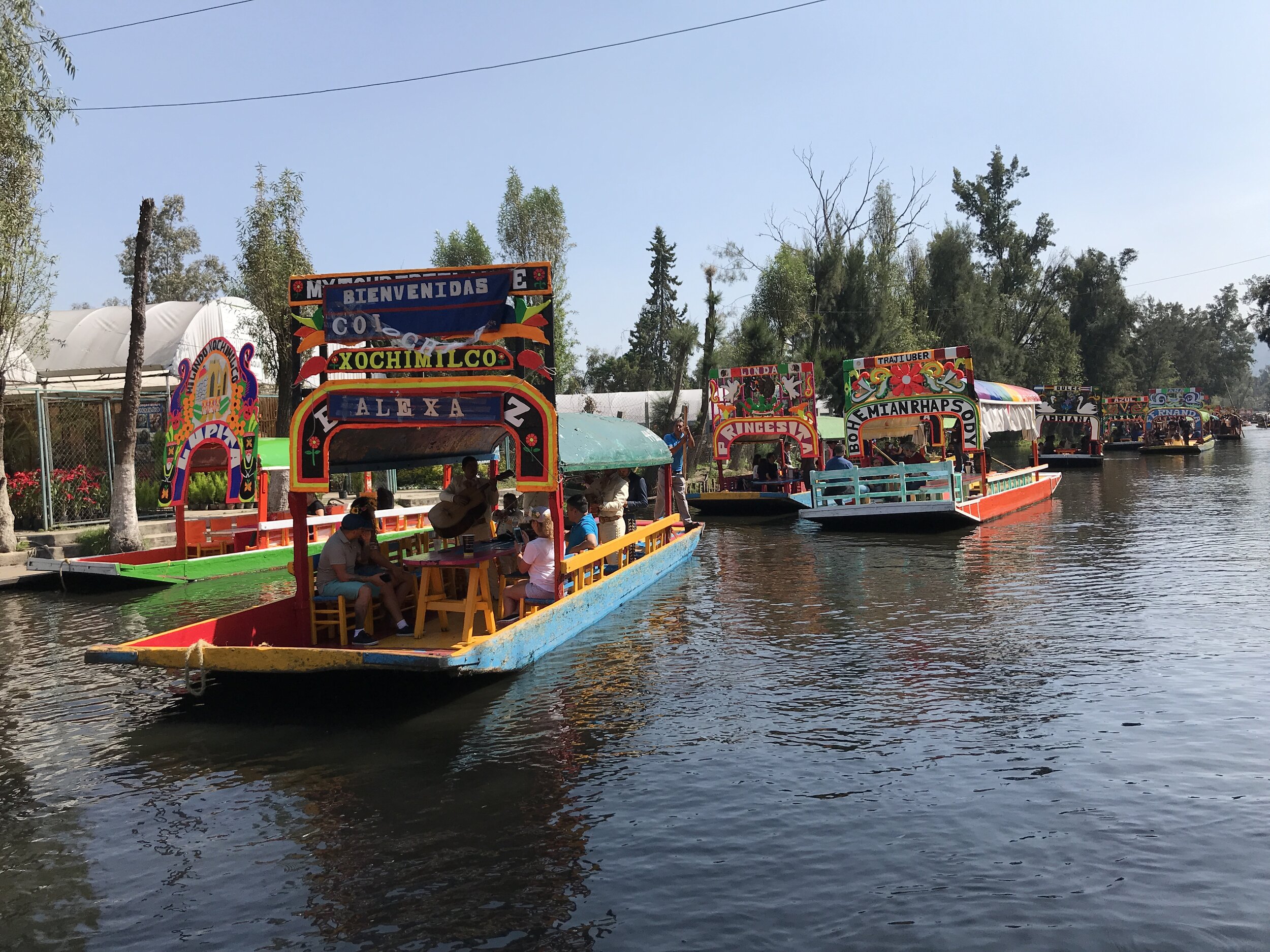 Xochimilco is nicknamed the Venice of Mexico City — though the boats are much more whimsical than Italian gondolas.
