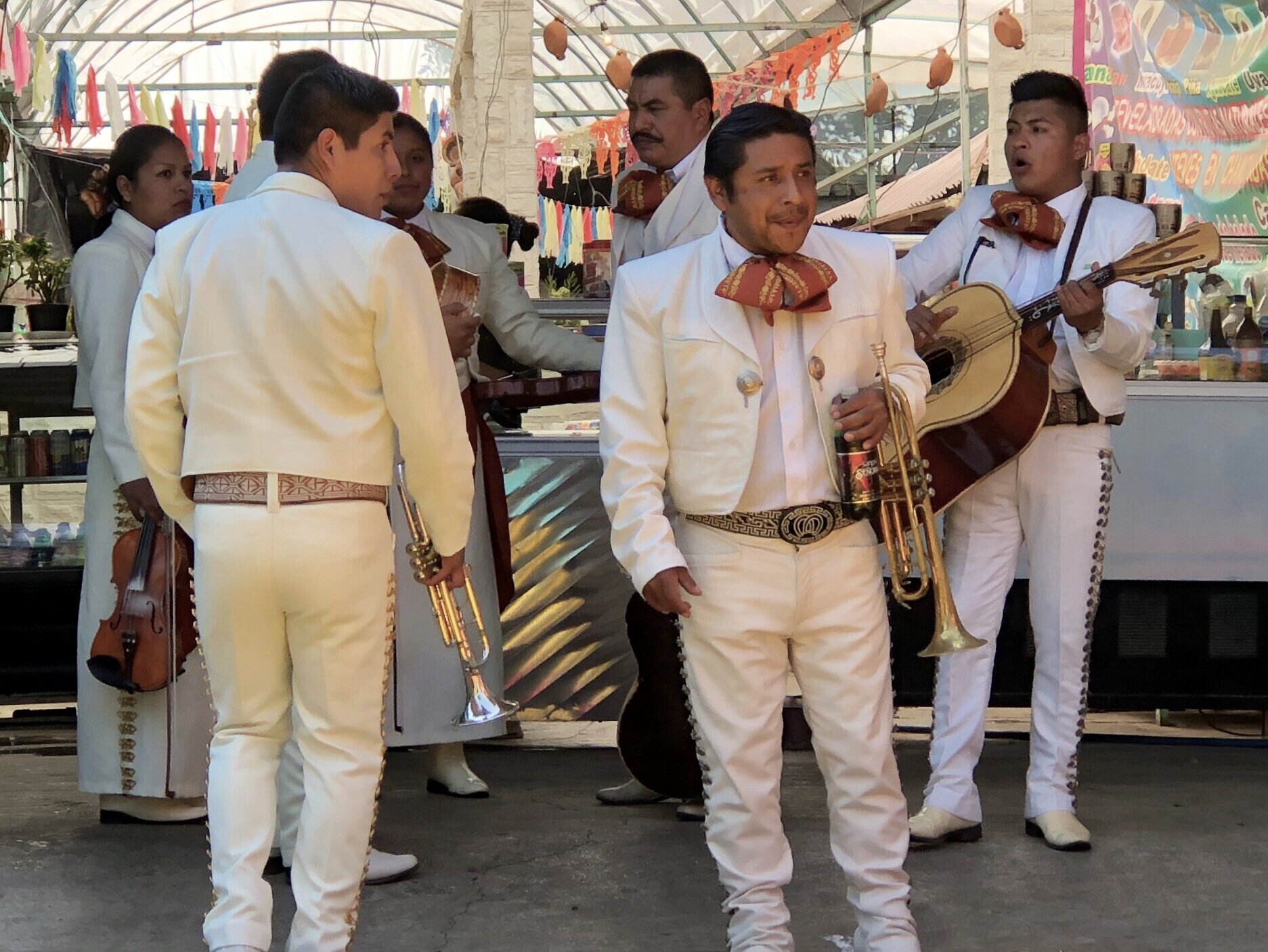 Hire a mariachi band and have a dance party aboard your trajinera.