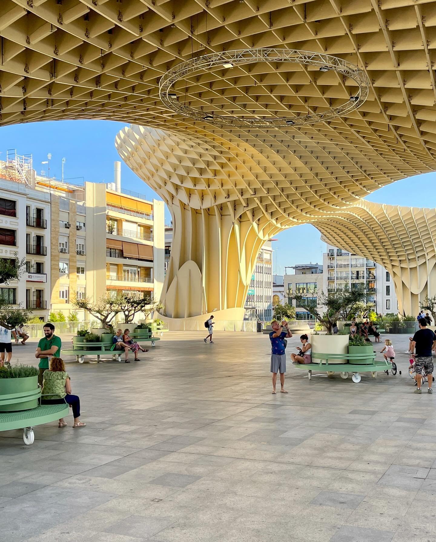 Magic Mushrooms. The unconventional and modern marvel of Metropol Parasol, known as Las Setas (The Mushrooms) by locals, took root in Seville&rsquo;s Plaza de la Encarnaci&oacute;n in 2011. Designed by German architect J&uuml;rgen Mayer, the structur
