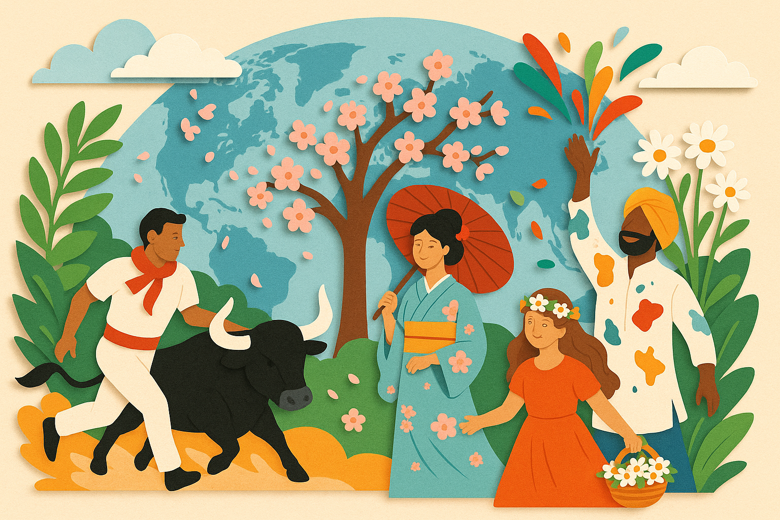 Spring Festivals Around the World: Sakura, Holi, Semana Santa and More