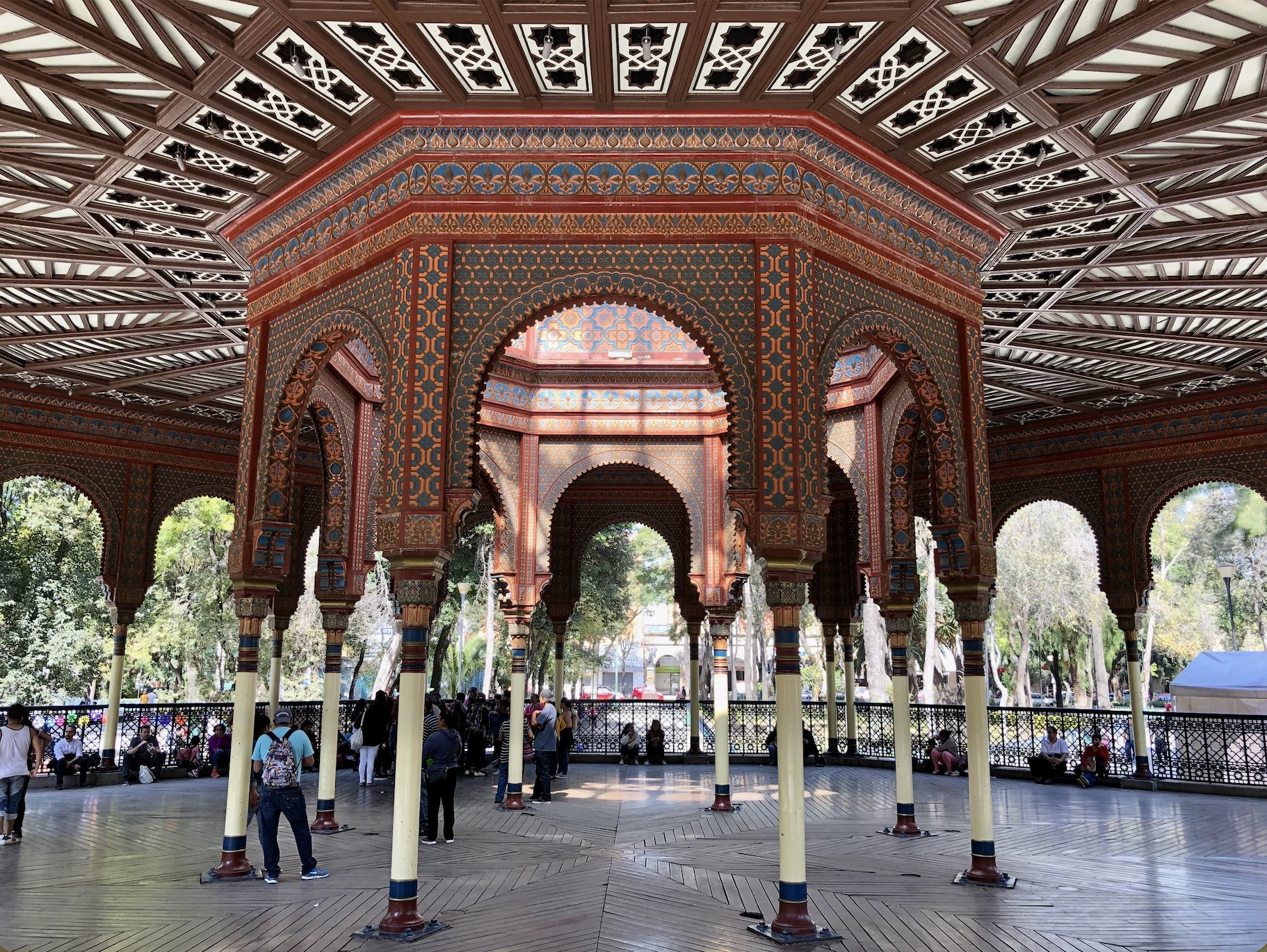 The Kiosko Morisco in Mexico City, Mexico