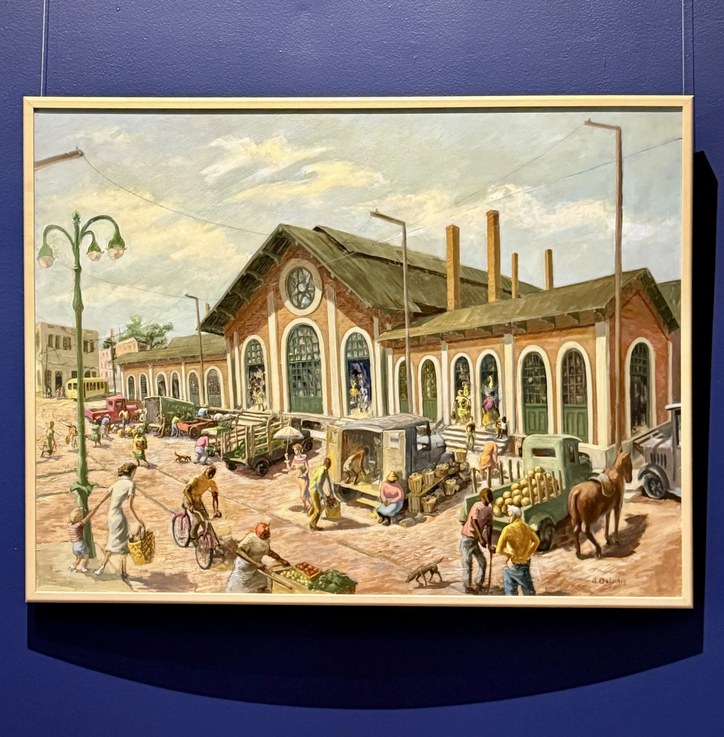 Old City Market by Augusta Denk Oelschig, 1950