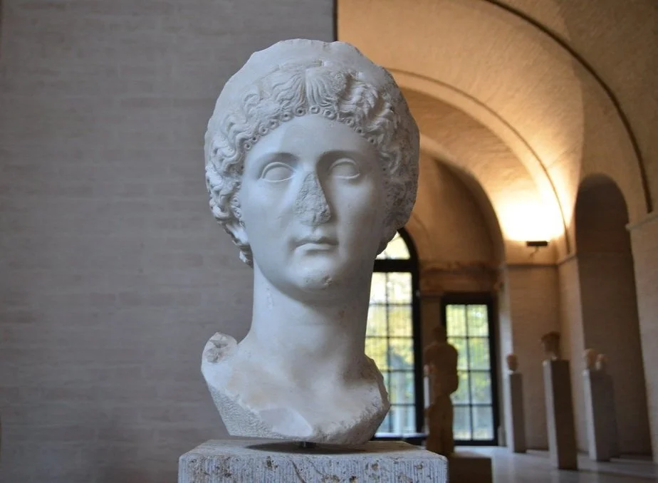 Statue of the head of Drusilla, Caligula’s sister, sans nose