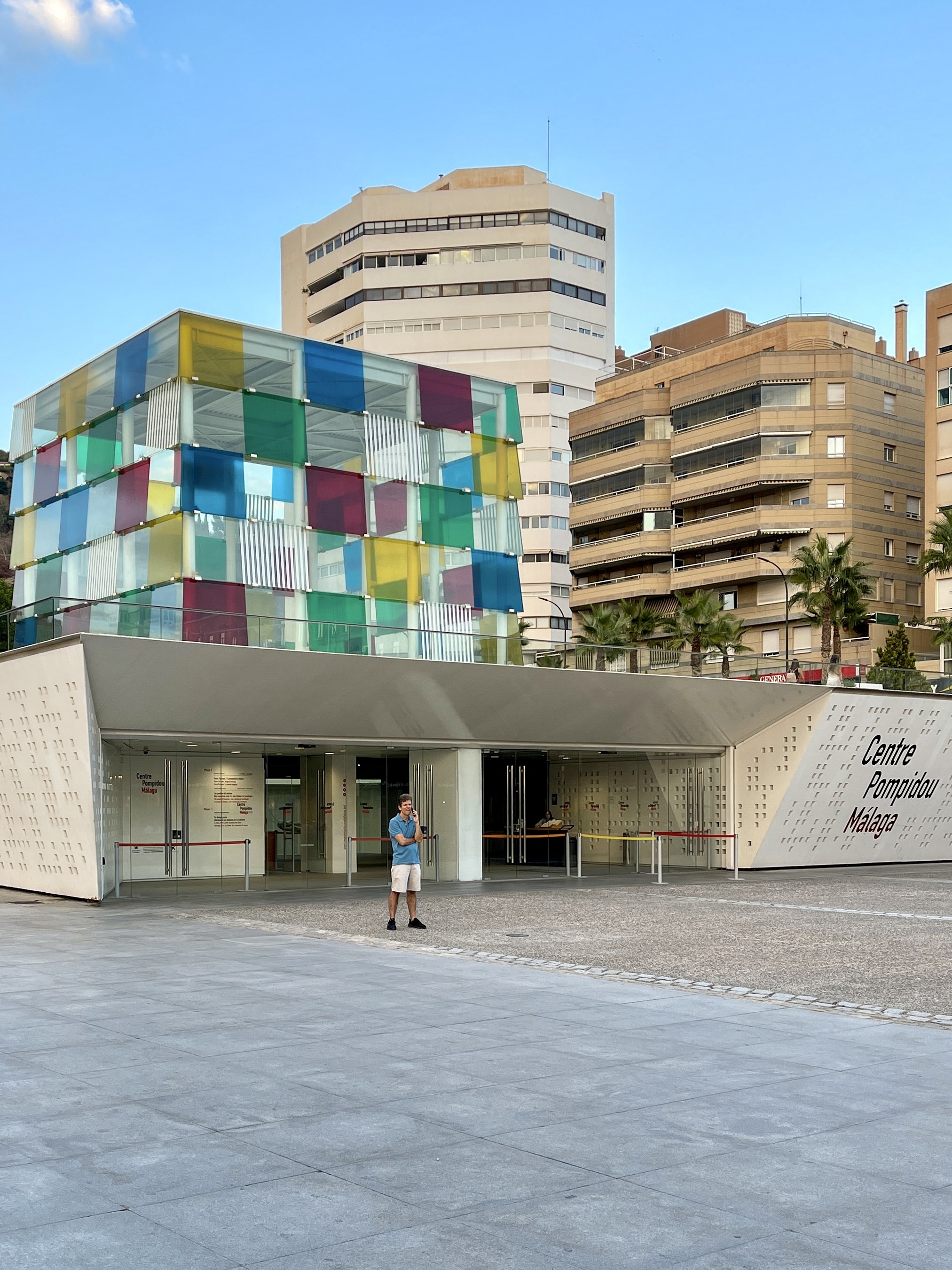 Entrance to the Centre Pompidou Malaga