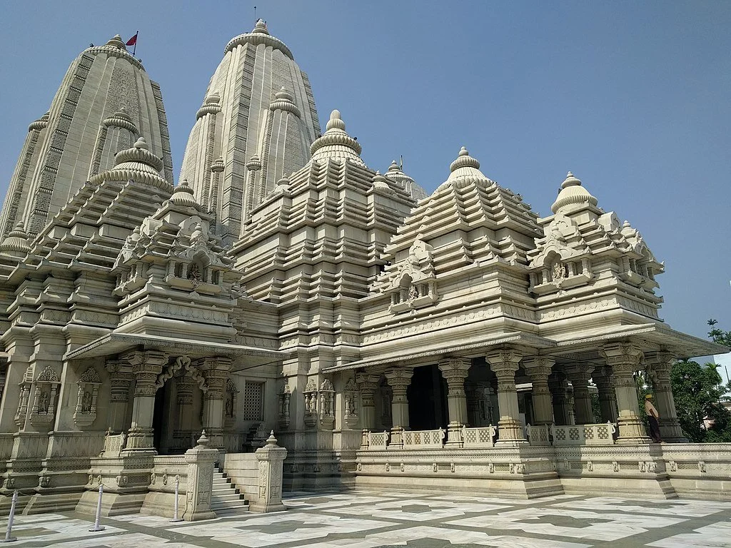 Birla Mandir Kolkata, a multilayered white temple in India
