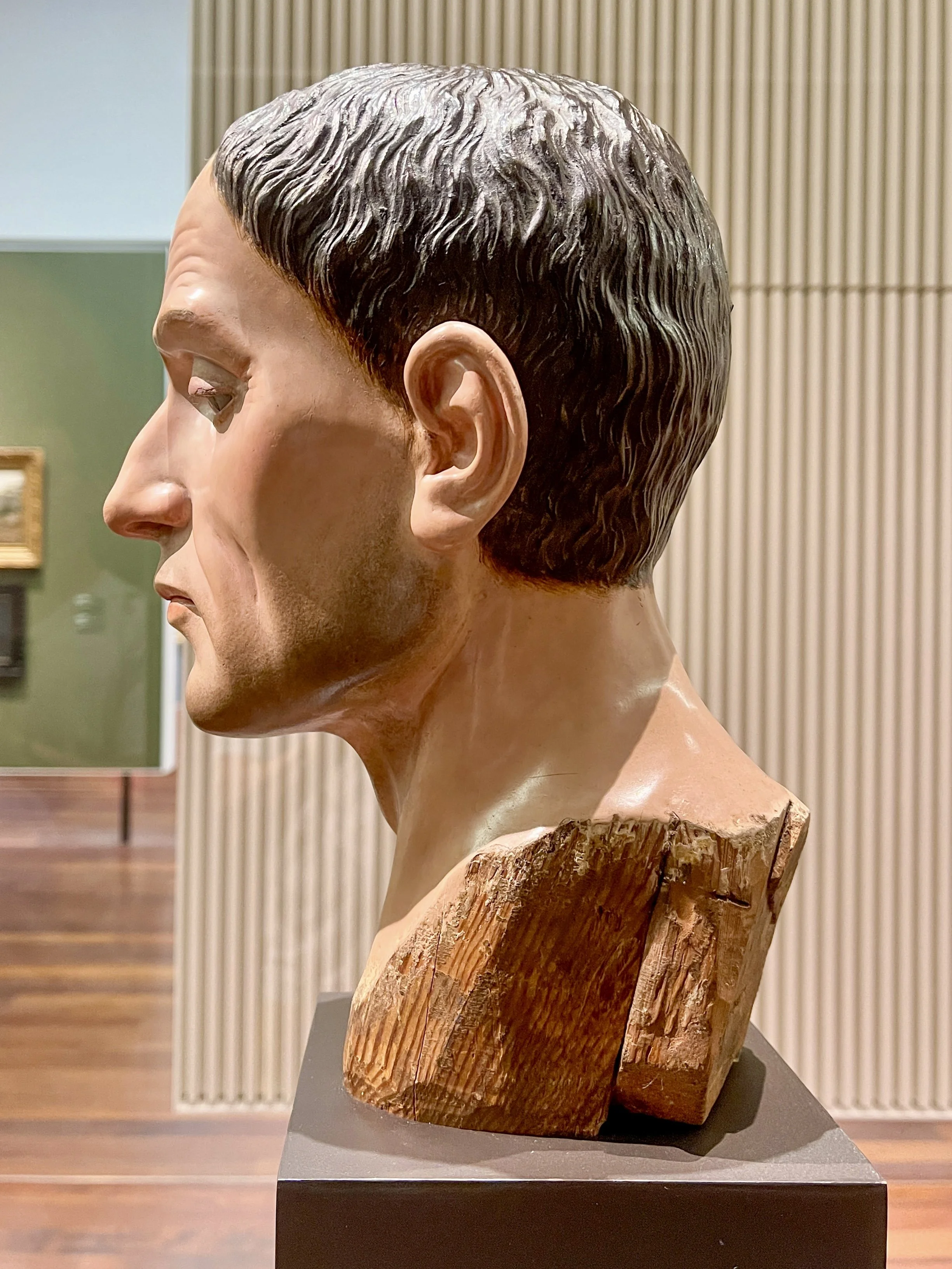 Head of Saint John of God by Fernando Ortiz y Comarcada at the Museum of Malaga