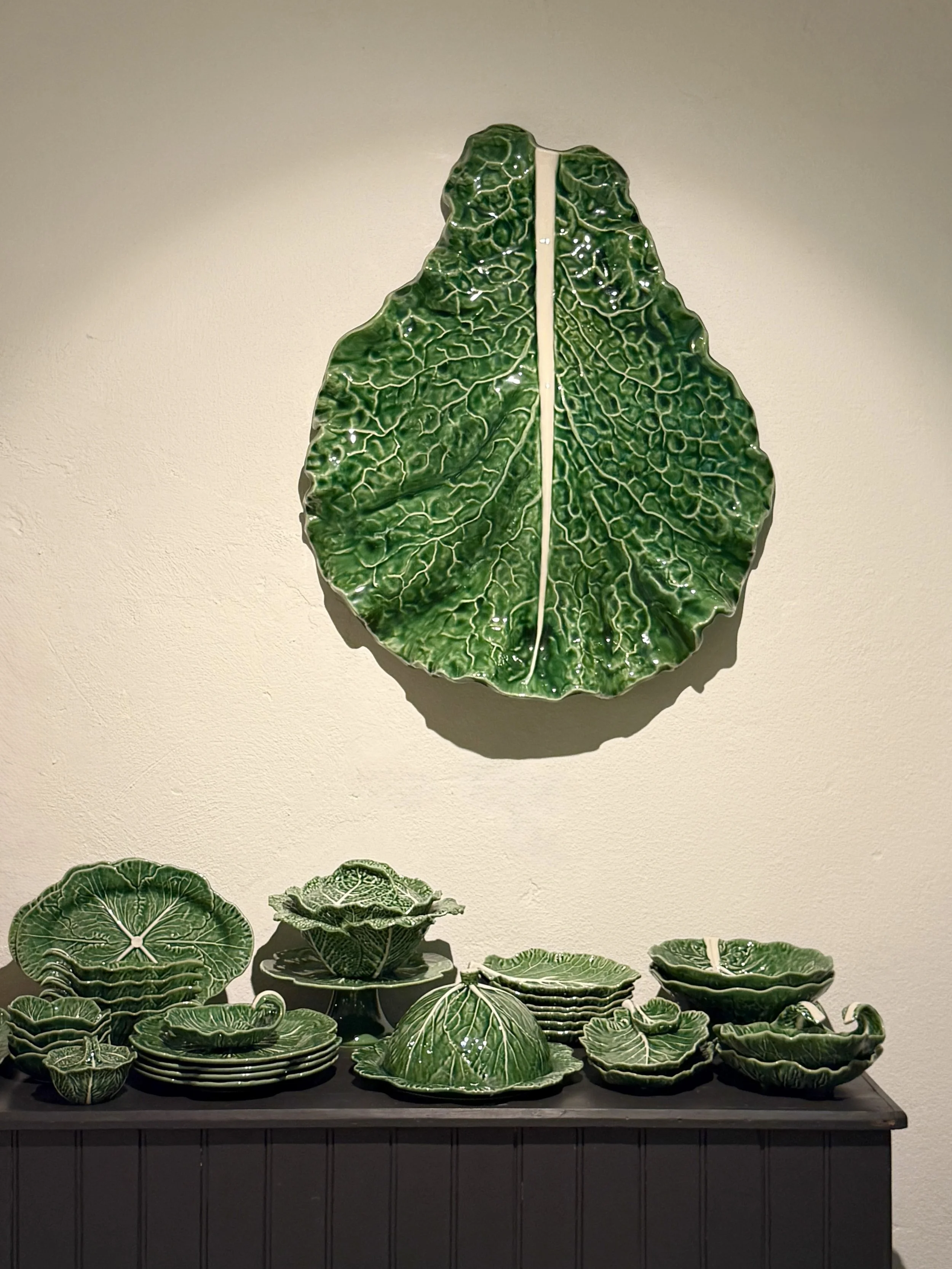 Cabbage designs, created by Rafael Bordalo Pinheiro, have been produced in the same factory in Portugal for nearly 140 years, for sale at A Vida Portuguesa