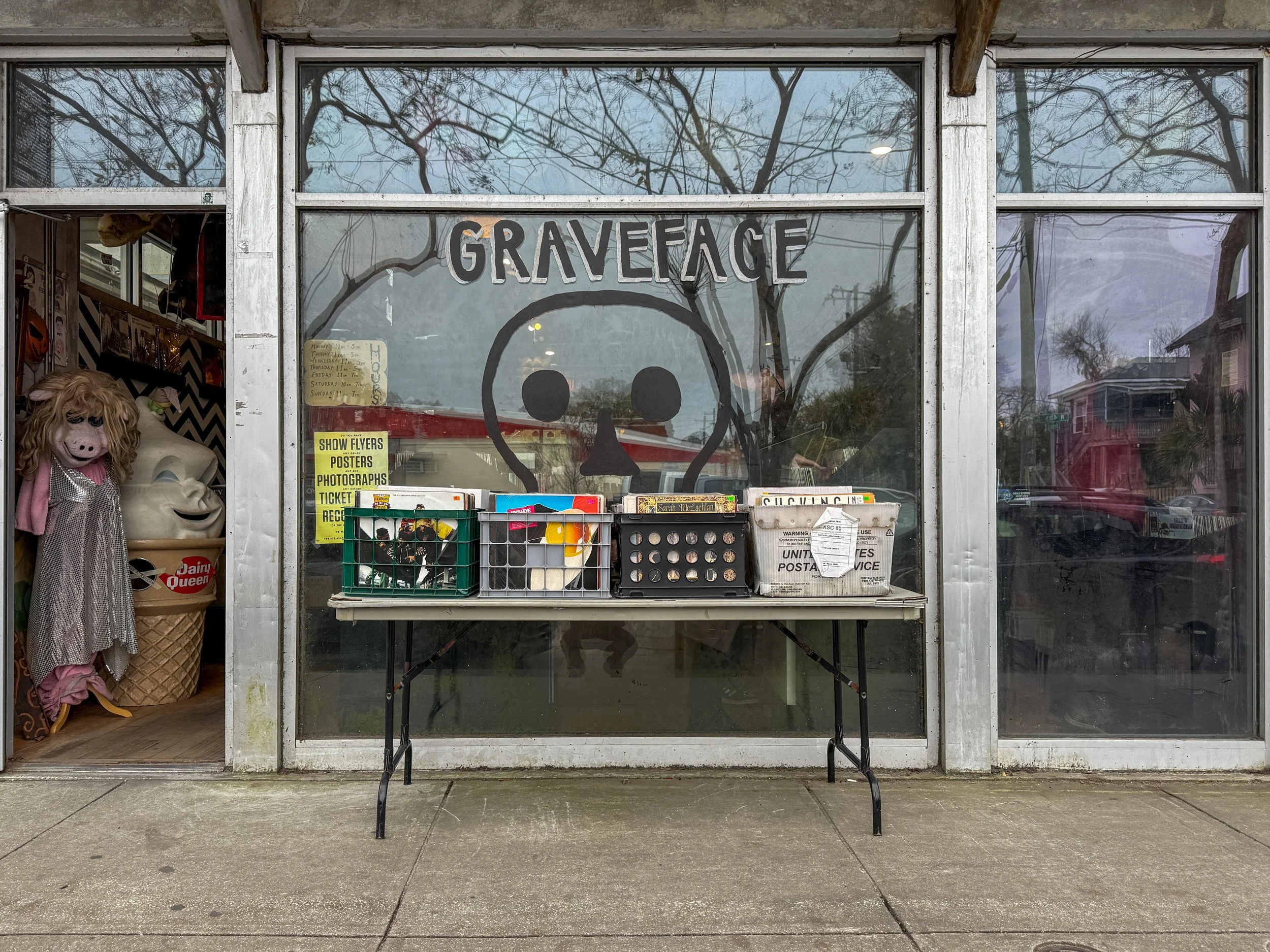 Exterior of Graveface Records in the Starland District in Savannah, Georgia