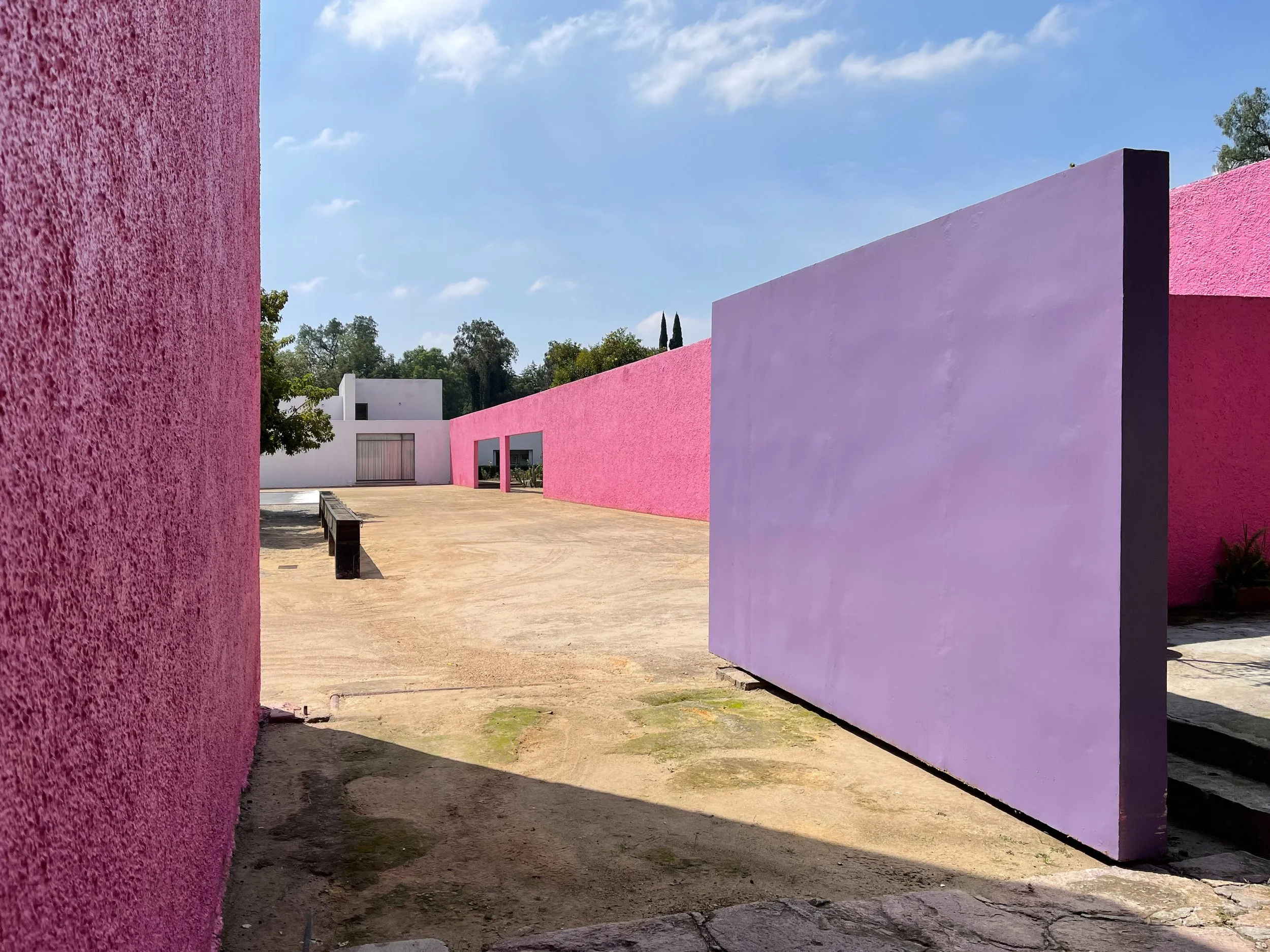 Purple back gate at Cuadra San Cristobal