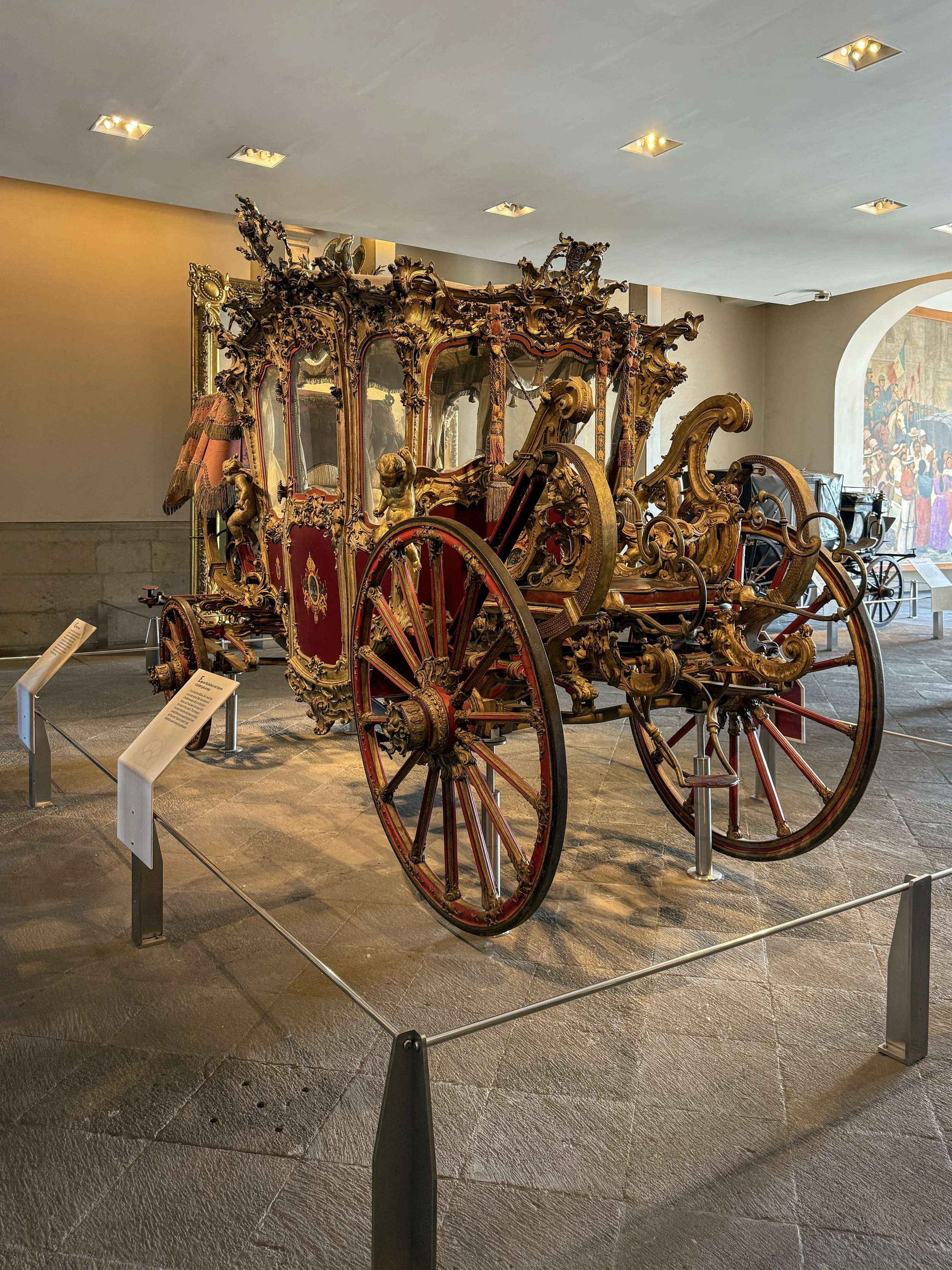 The carriage of Emperor Maximilian and Charlotte at the Alcázar of Chapultepec