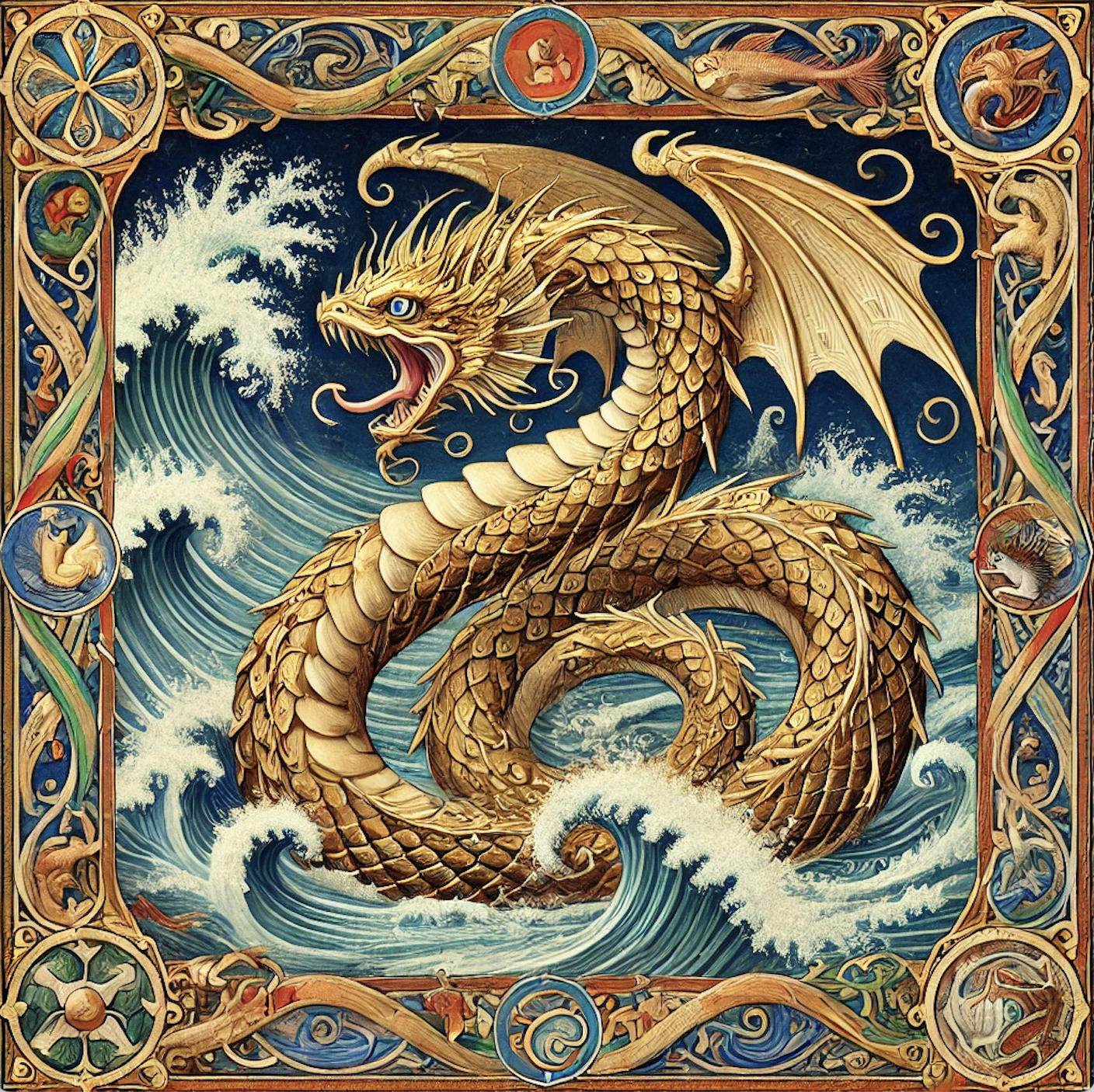 Leviathan, the snakelike ancient sea monster