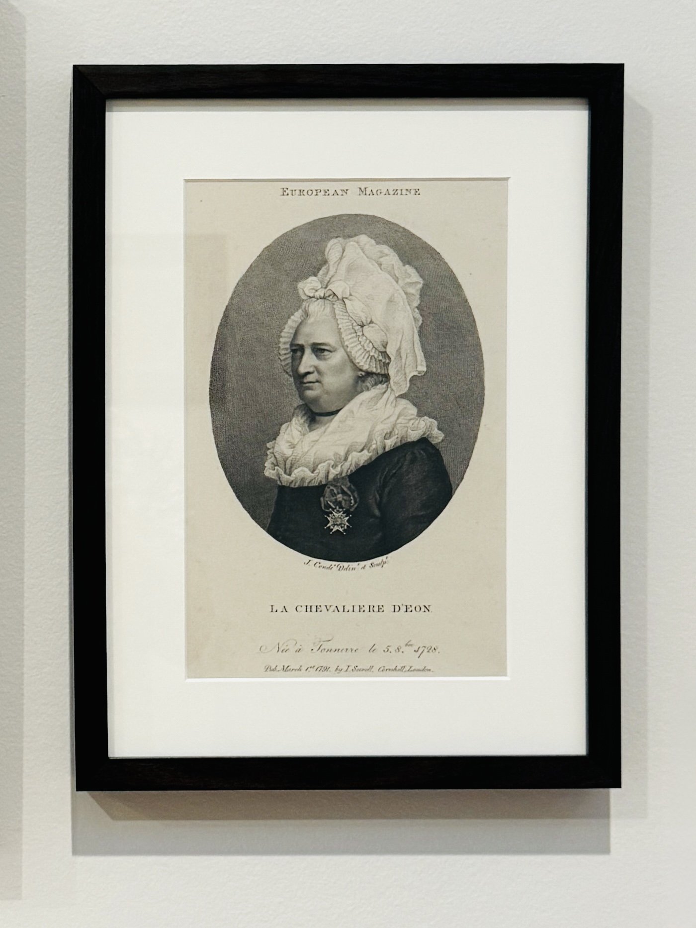 Portrait of Chevalier d'Eon by Jean Condé