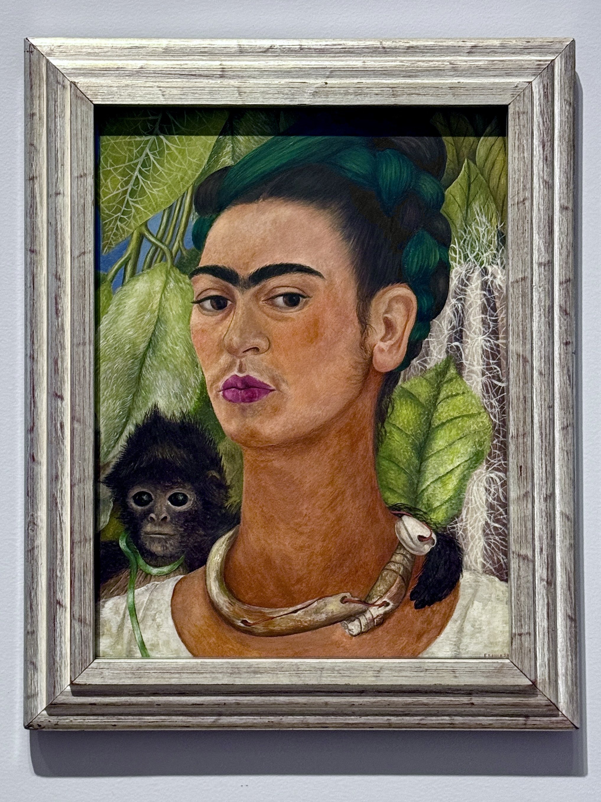 Self-Portrait With Monkey by Frida Kahlo from 1938