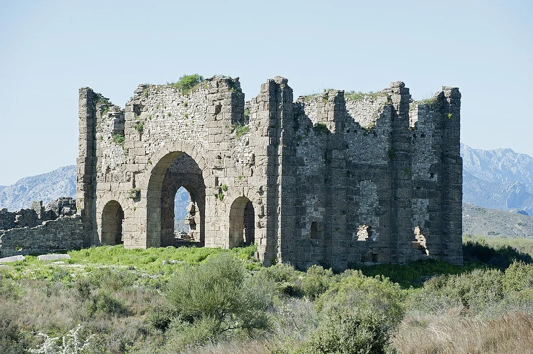 The Roman basilica at Aspendos in Turkey
