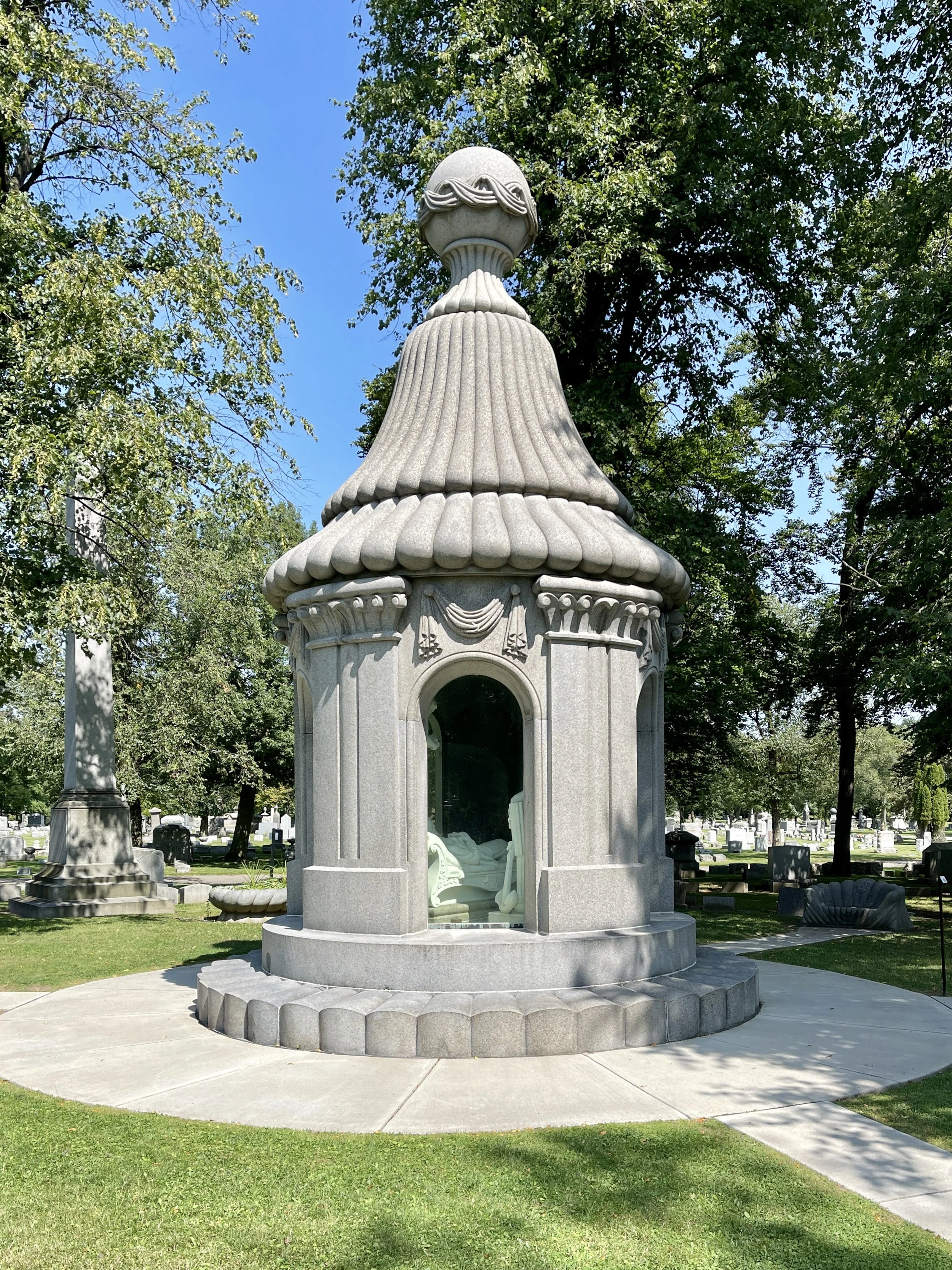 The Blocher Monument at Forest Lawn Cemetery