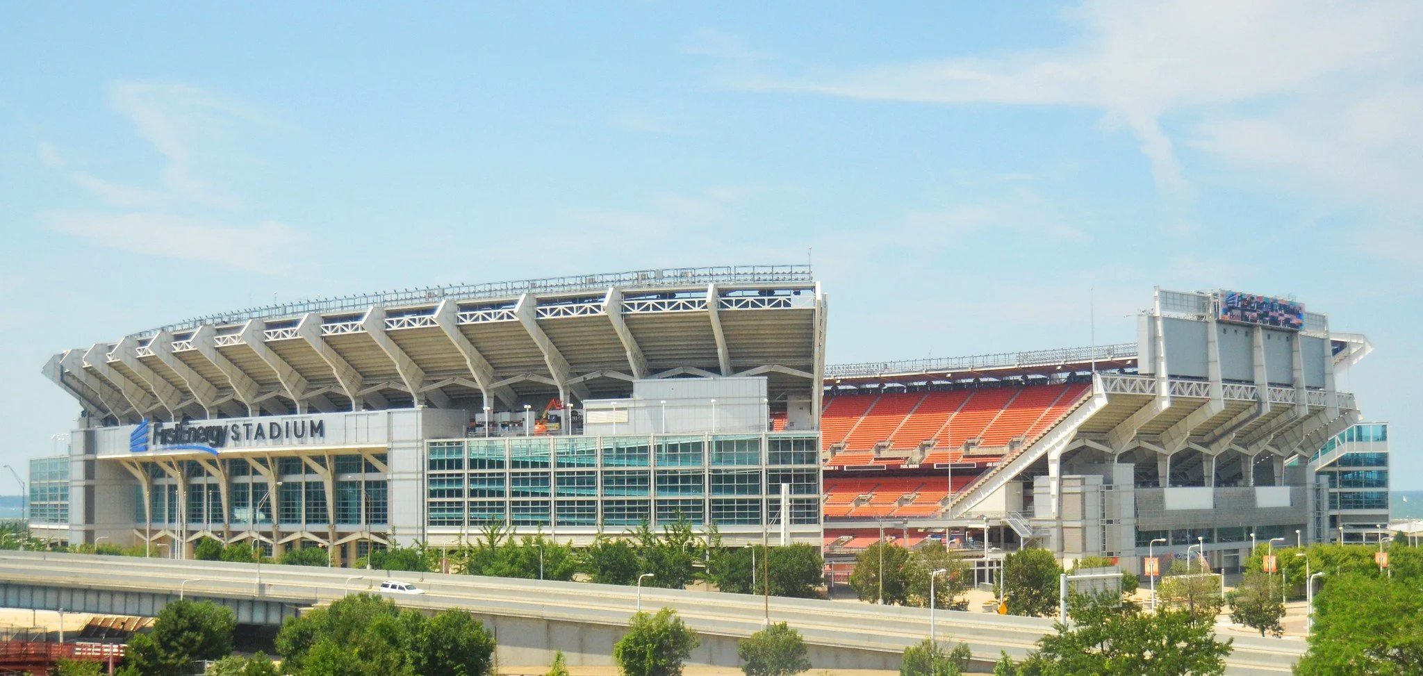 Exterior of Cleveland Browns Stadium
