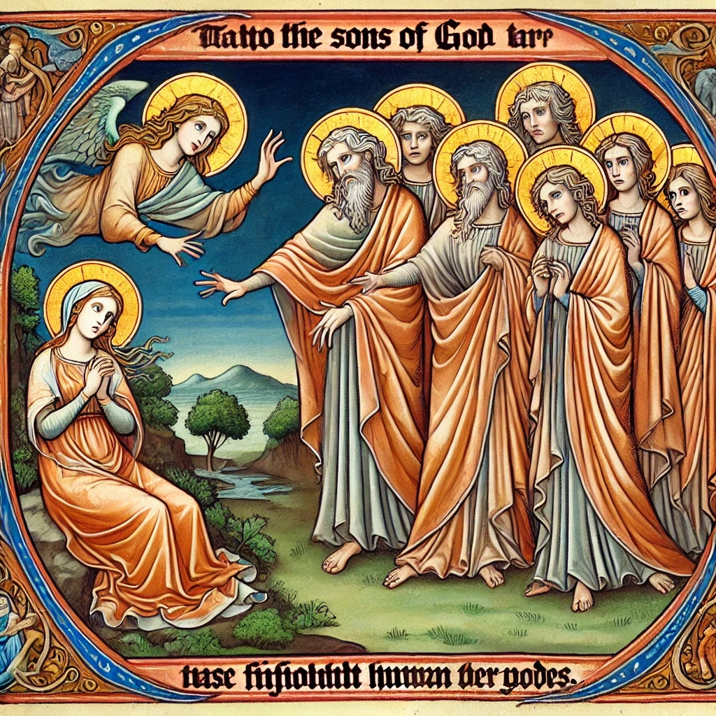 Sons of God from Heaven come to Earth to take a human wife