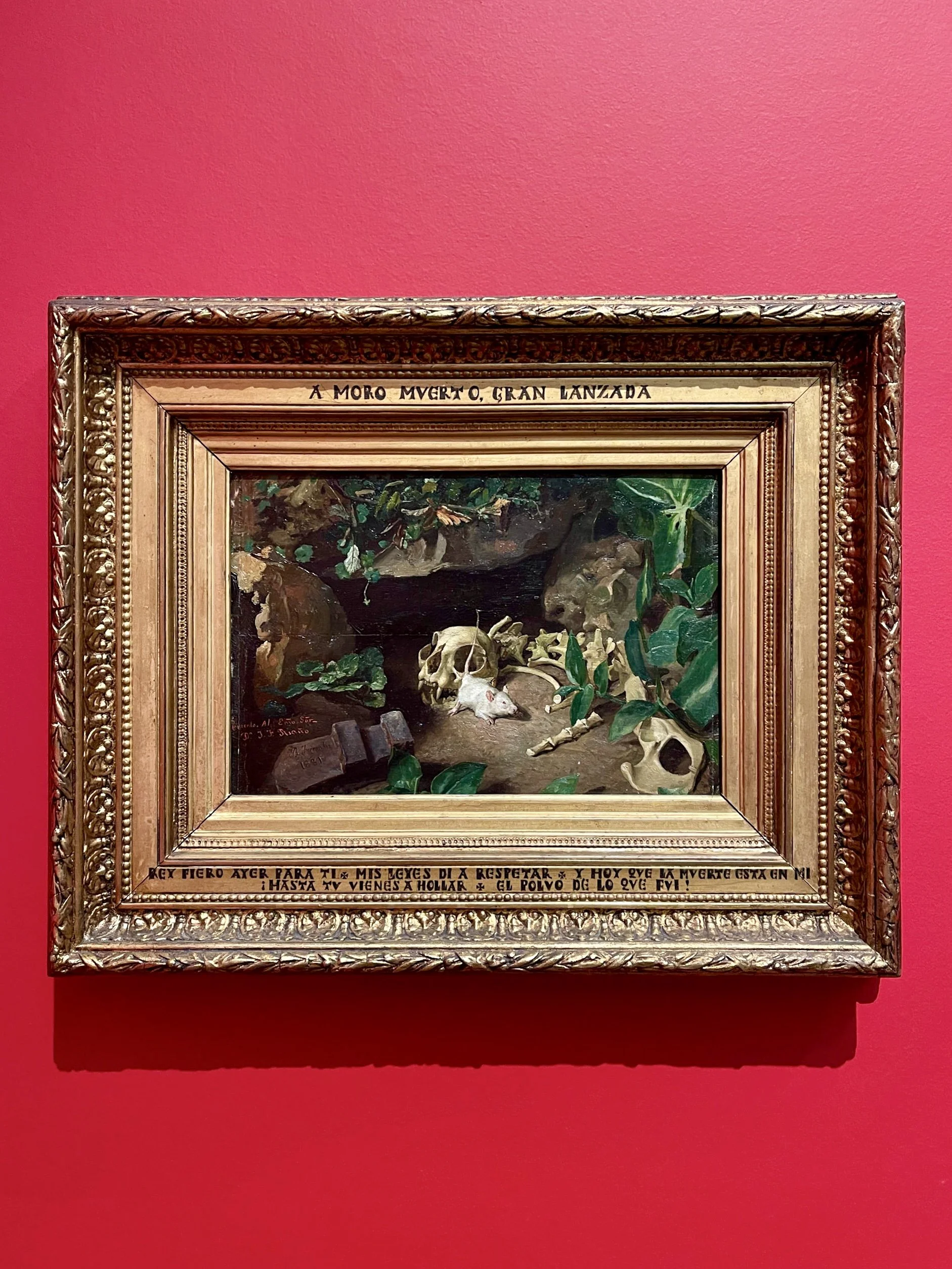 (Postrimerías) A Moro Muerto, Gran Lanzada (Dying Moments) Kicking a Man While He’s Down by Bernardo Ferrándiz y Badenes at the Museum of Malaga