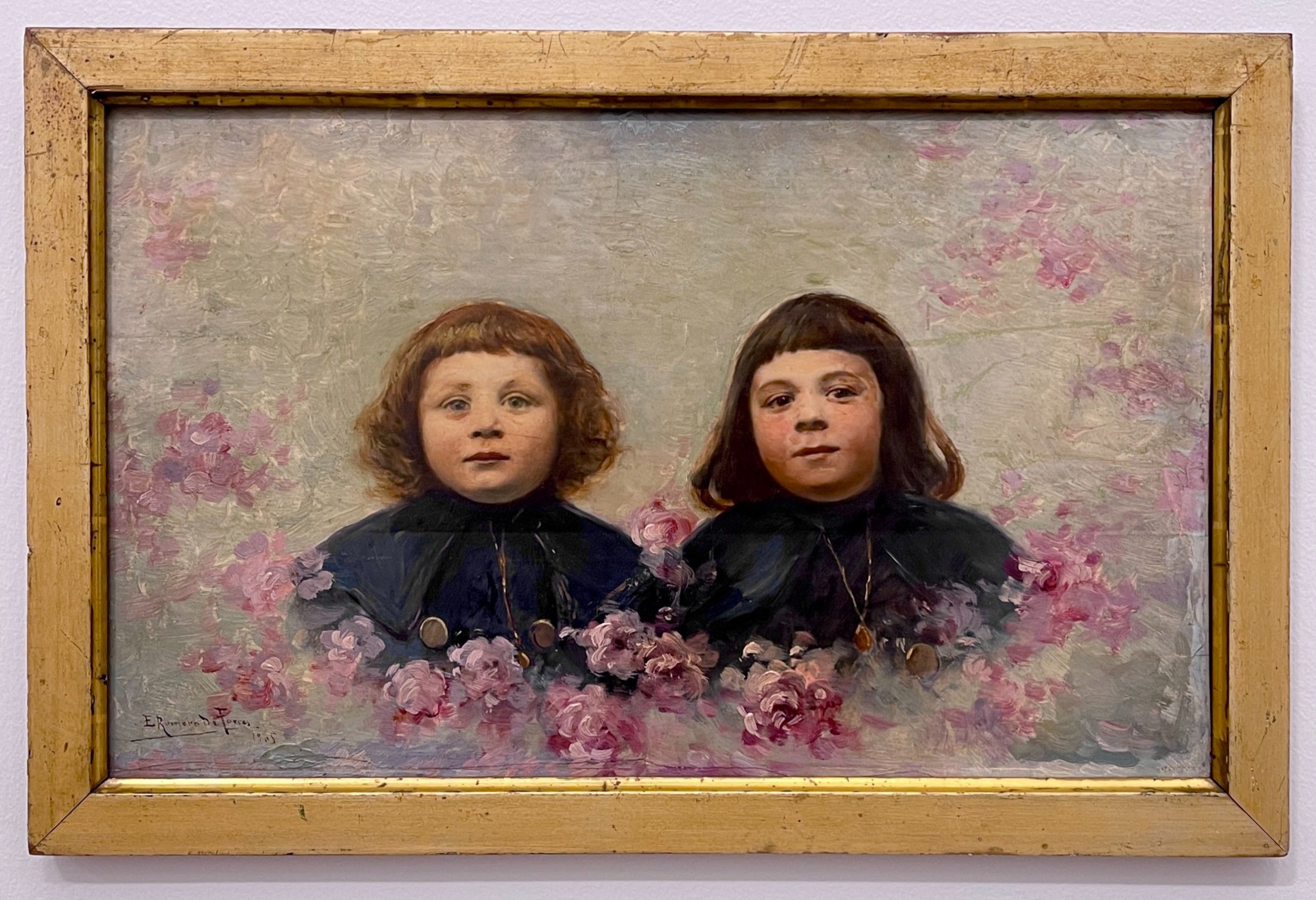 Retrato de Joaquín y Rafael Mir de las Heras Niños (Portrait of Joaquin and Rafael Mir de las Heras Children) by Enrique Romero de Torres, 1905