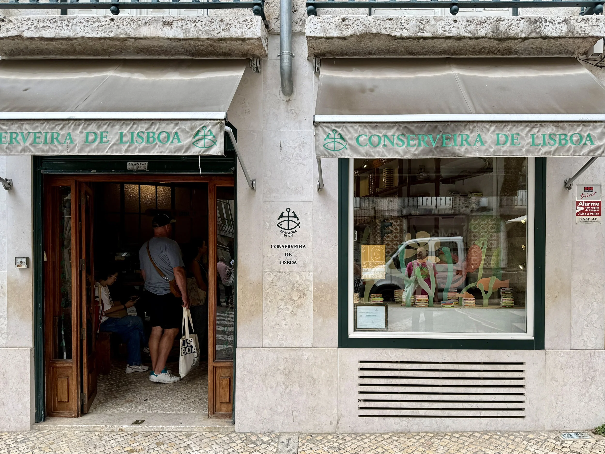 The exterior of Conserveira de Lisboa in Lisbon, Portugal