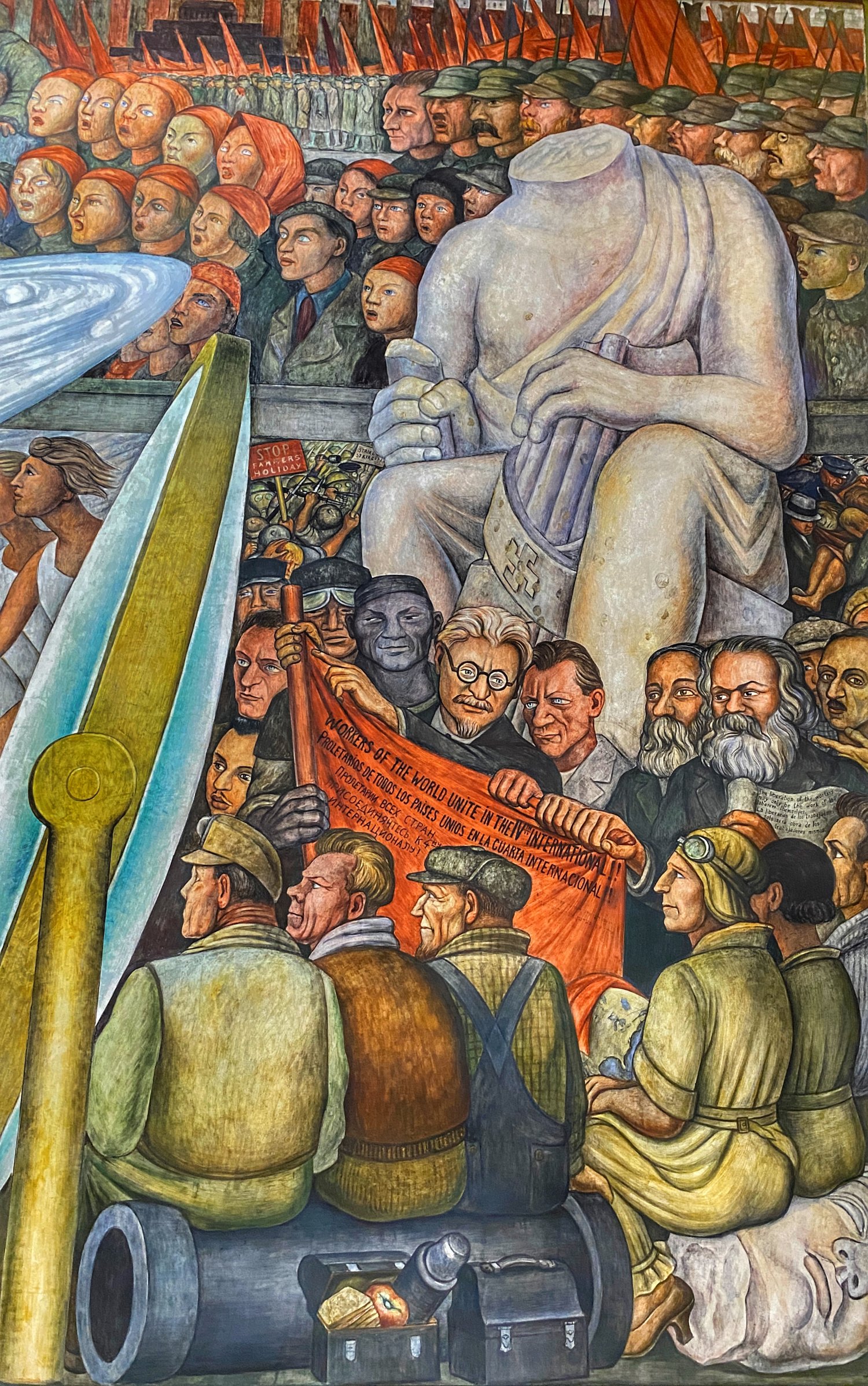 Diego Rivera, Man at the Crossroads, 1934, Palacio de Bellas Artes, Mexico City, Mexico