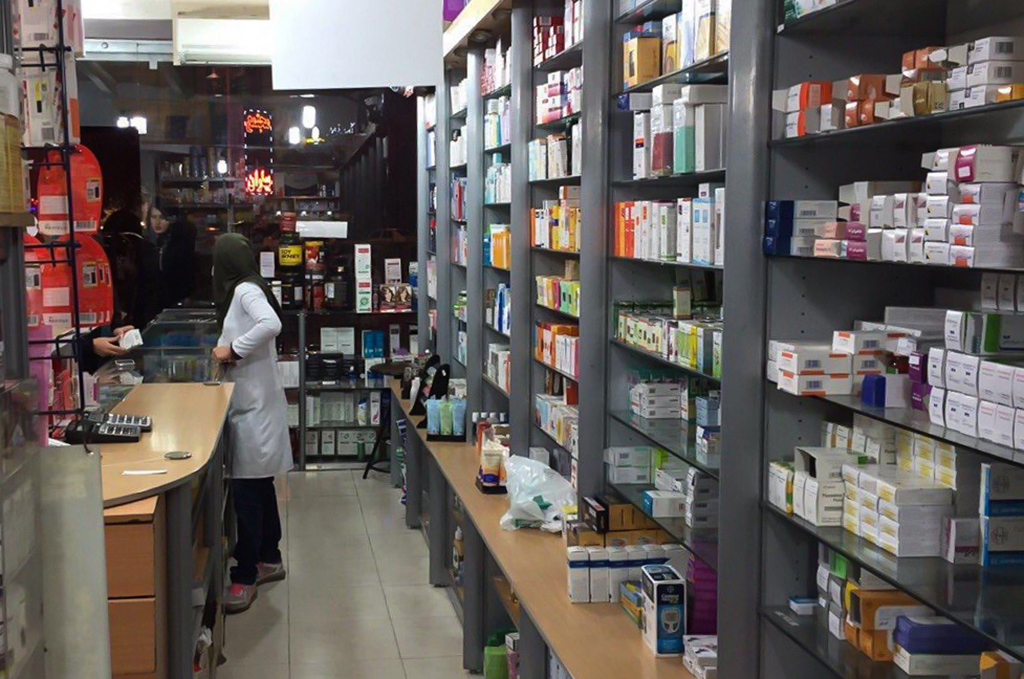 Despite shortage of high-quality Western medication, pharmacies are stocked with Iranian-made alternative drugs. Shiraz, Iran. Photo by Akhtar Karimi. 