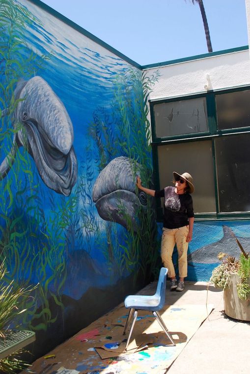 Kathleen Keifer Malibu artist Kathleen Keifer has been spending her summer restoring murals at Webster Elementary School.