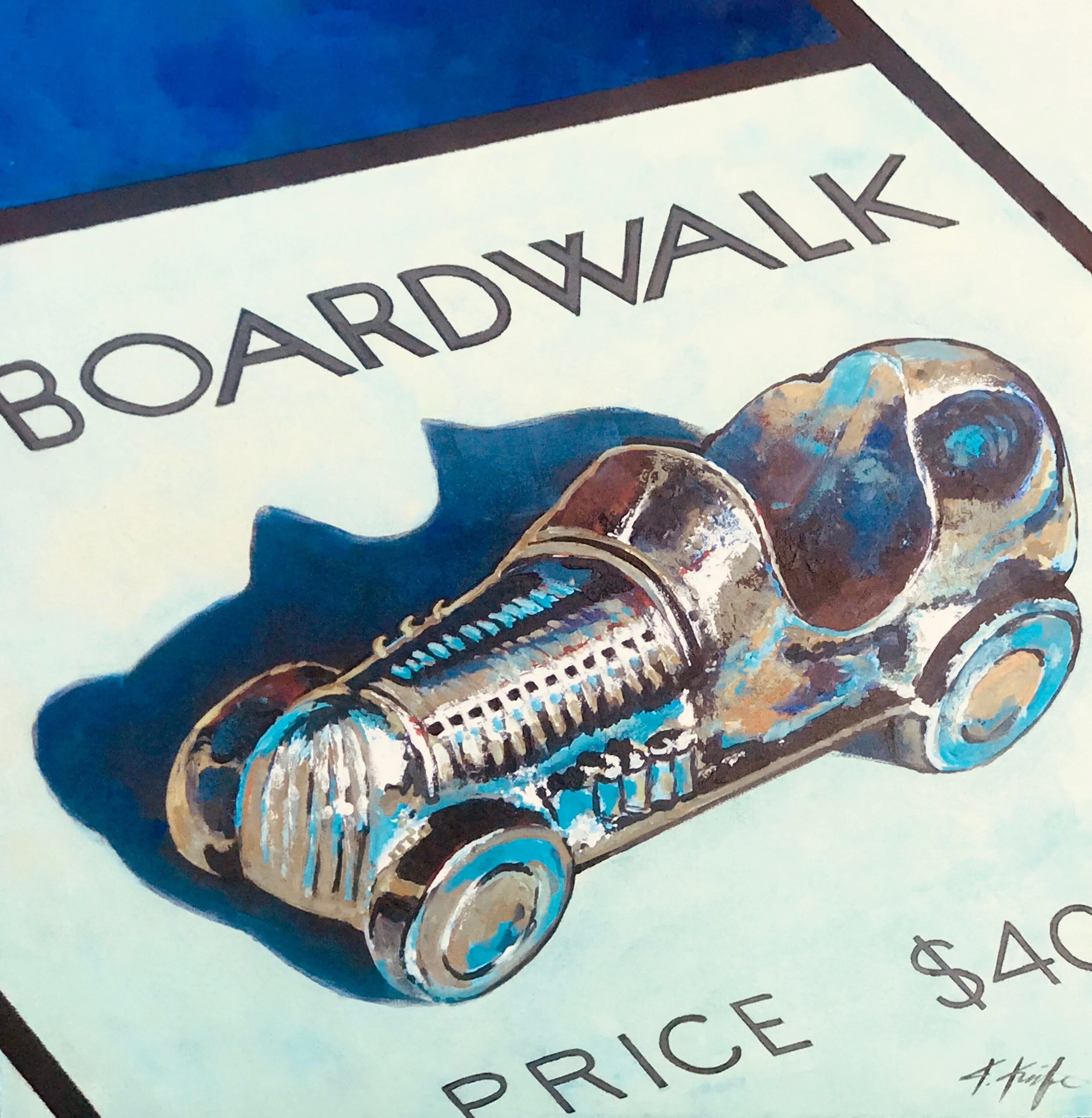 Racecar on Boardwalk