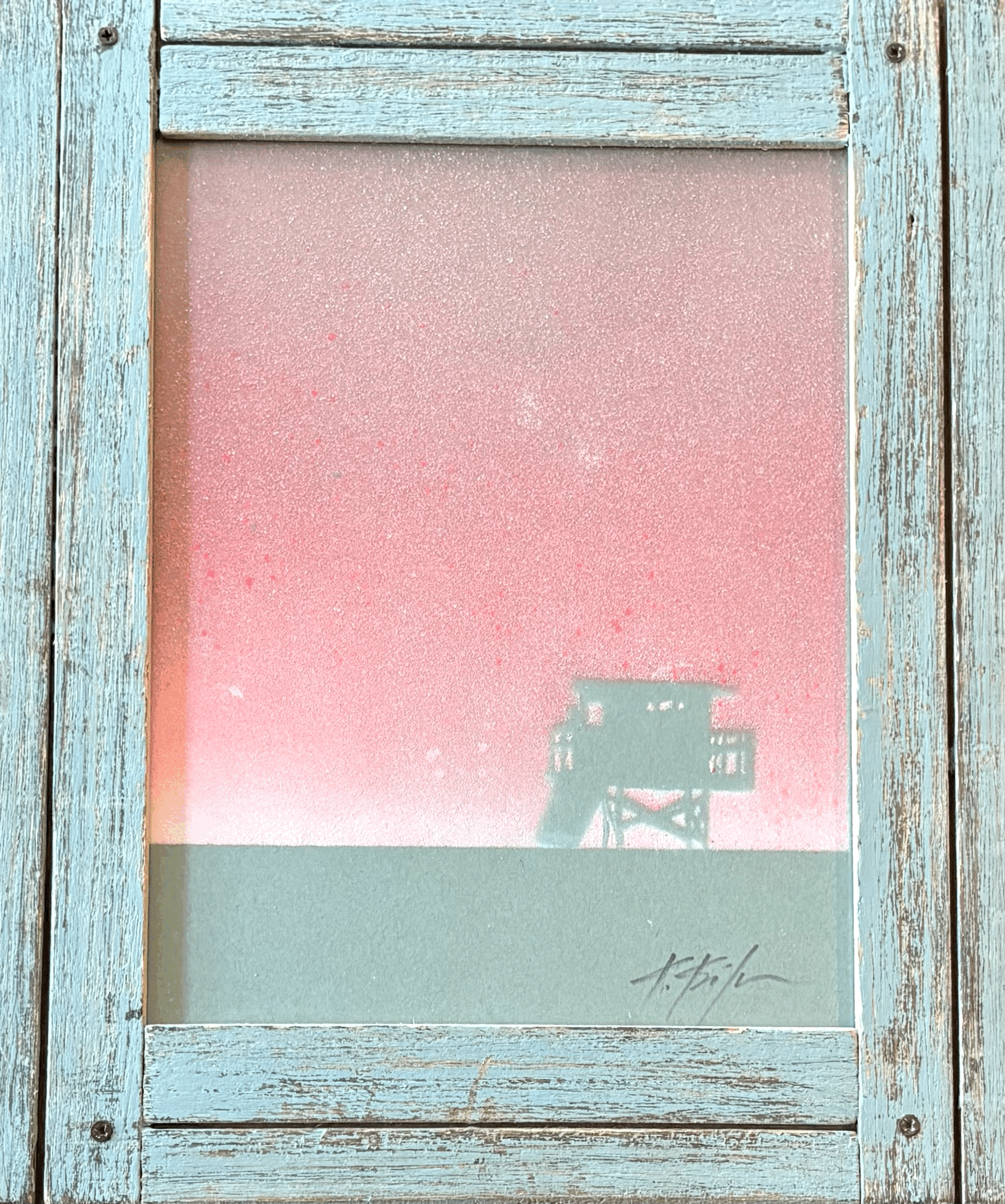 Pale Pink & Gray Tower