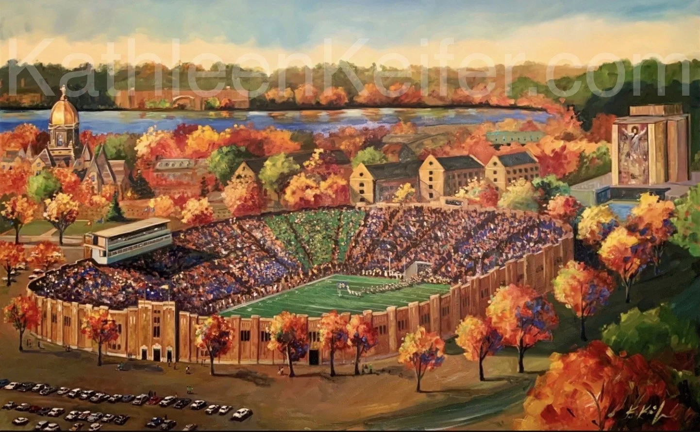 Original Notre Dame Stadium LE 100 print 12 x 19. WM.jpeg