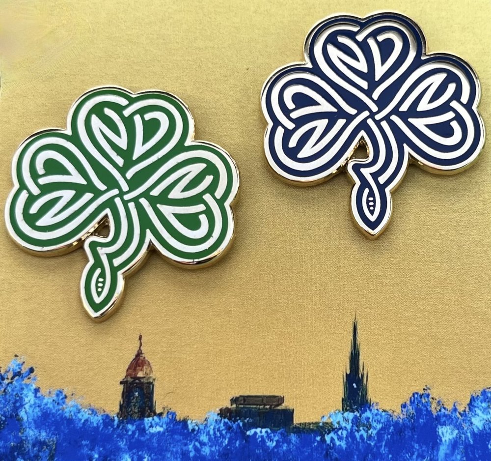 ND Celtic Knot ™ lapel pins by Kathleen Keifer — Kathleen Keifer