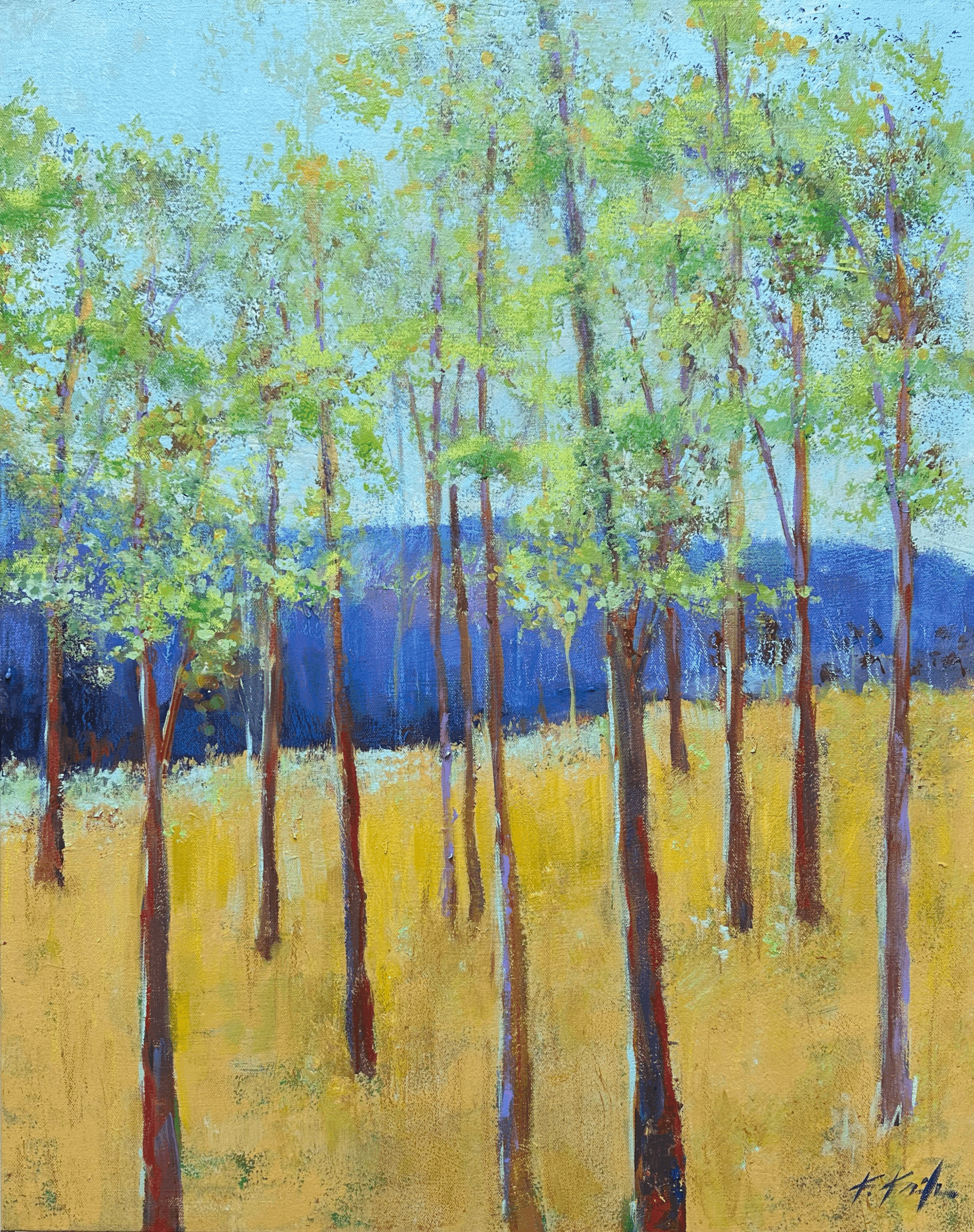 The First Green of Spring Triptych (Right)
