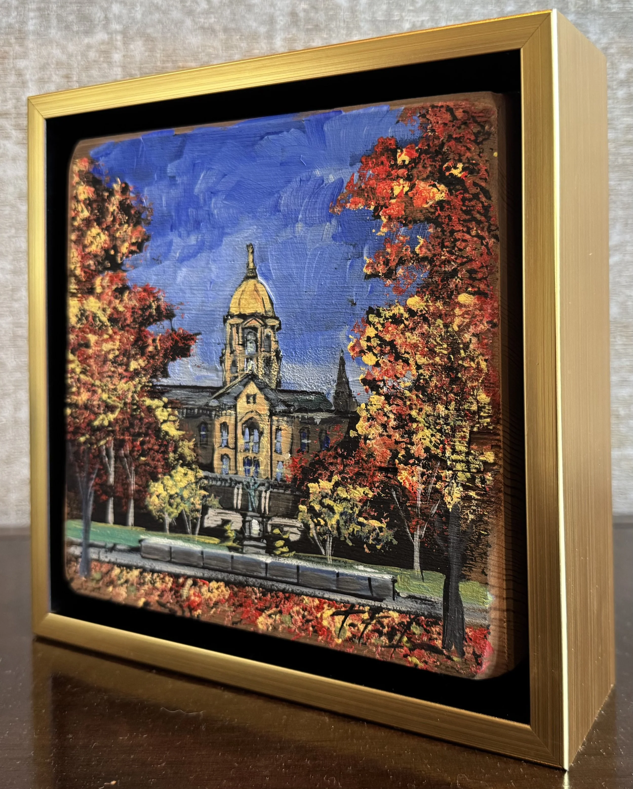 Golden Dome in Fall. 7.5x7.5x2.25..jpeg