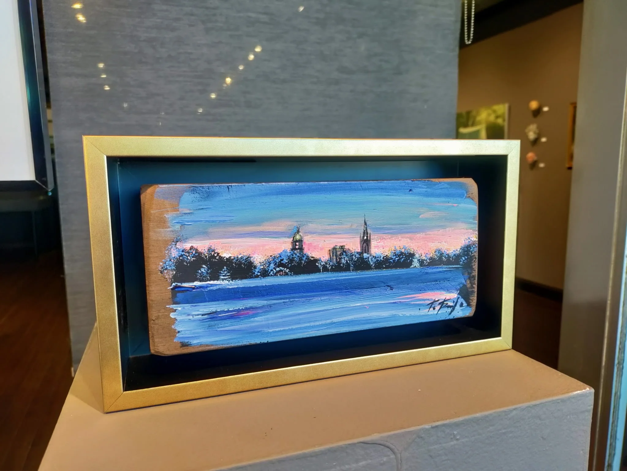 Pink Skies Over The Dome