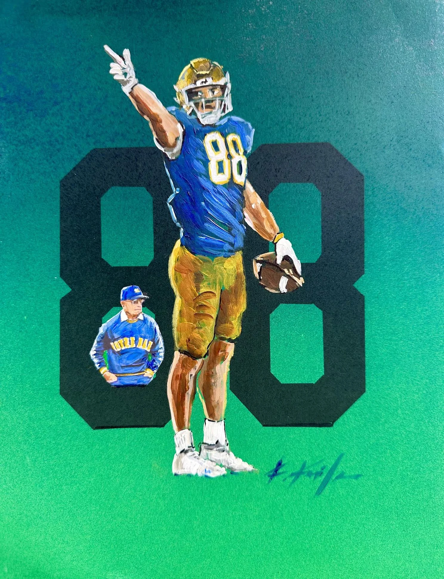 Mitchell Evan 88 Notre Dame LE 100
