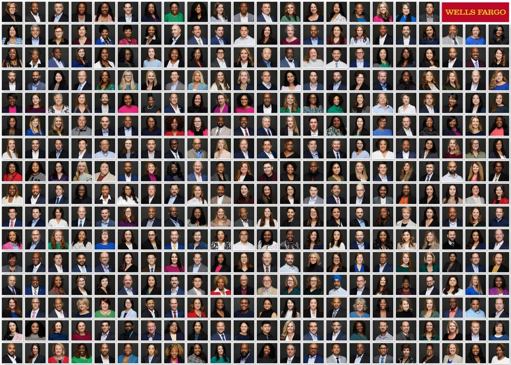 Wells Fargo team headshot session by mjwphoto