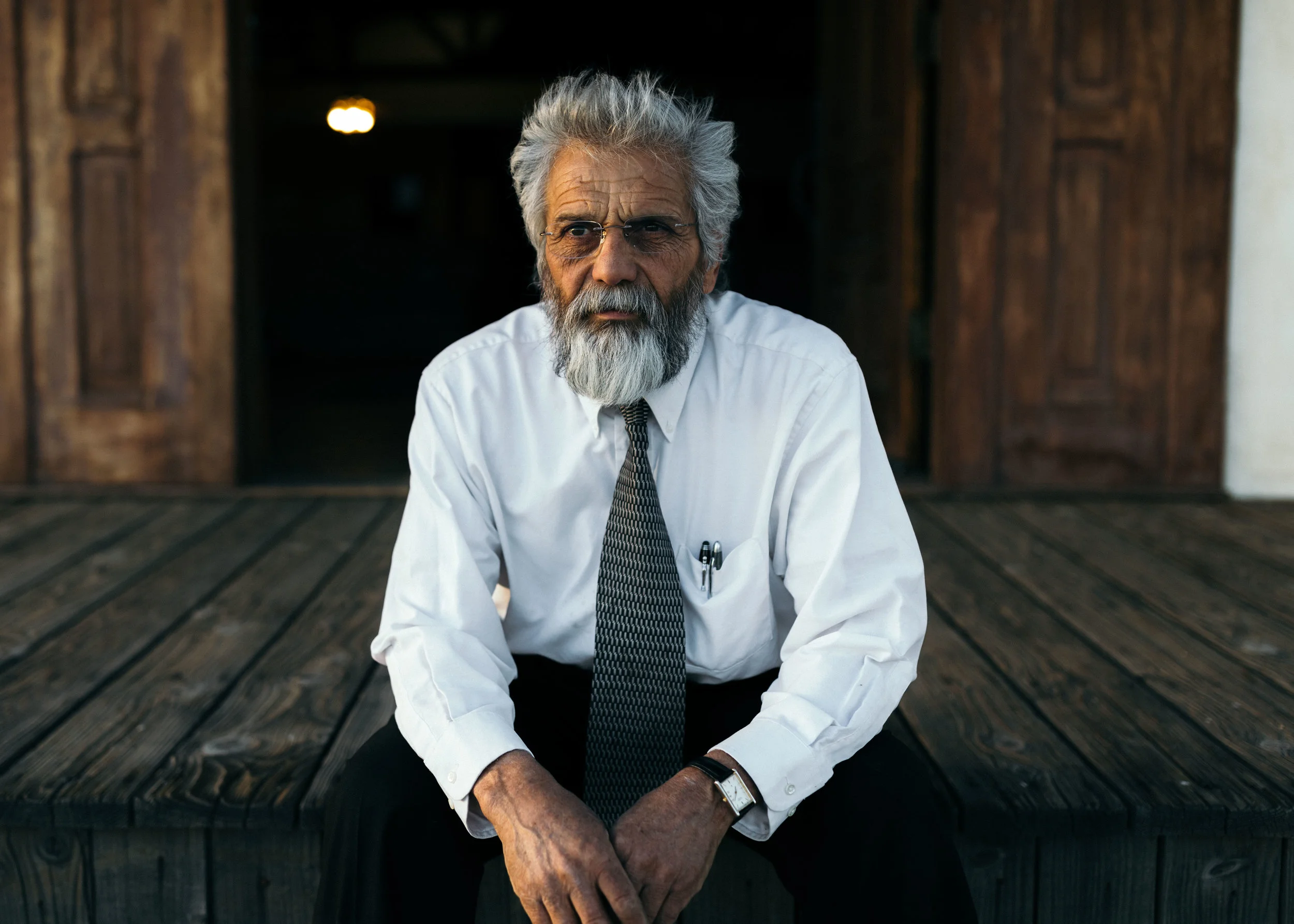This is Oscar, the owner of the Kill Bill Church, he was nice enough to give us a tour and history of the building.