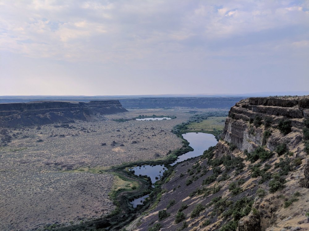 Looking southwest from Dry Falls Visitor Center
