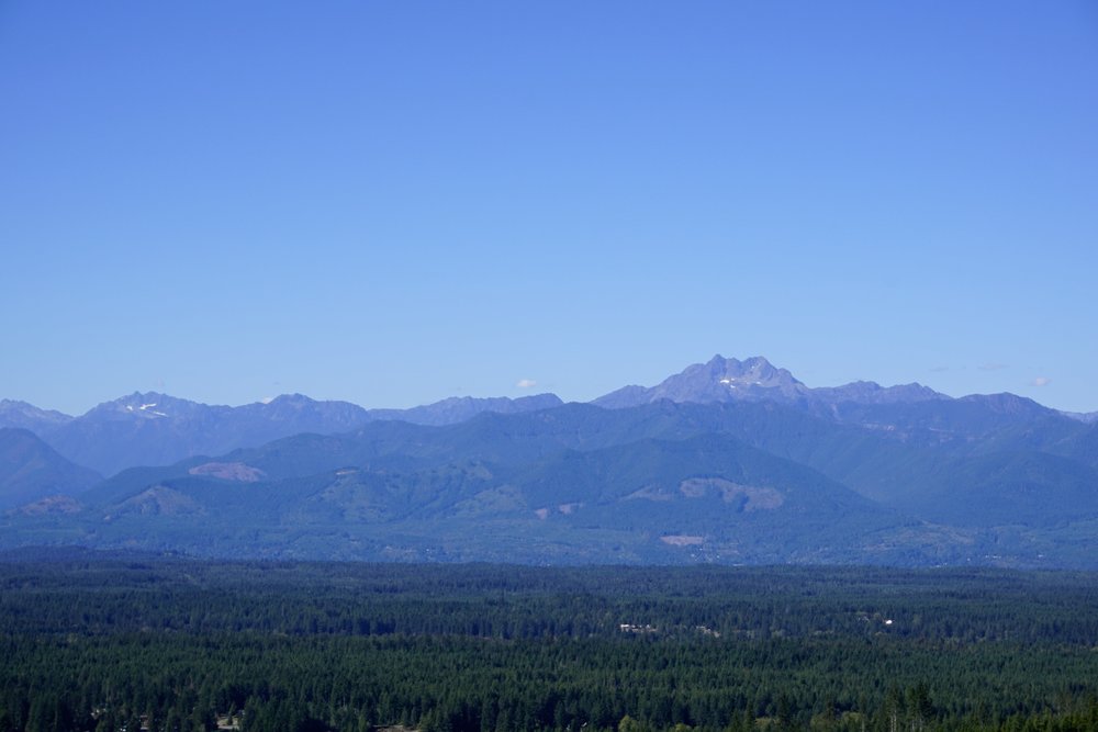 Views of the Olympic Mountains from Gold Creek Trail